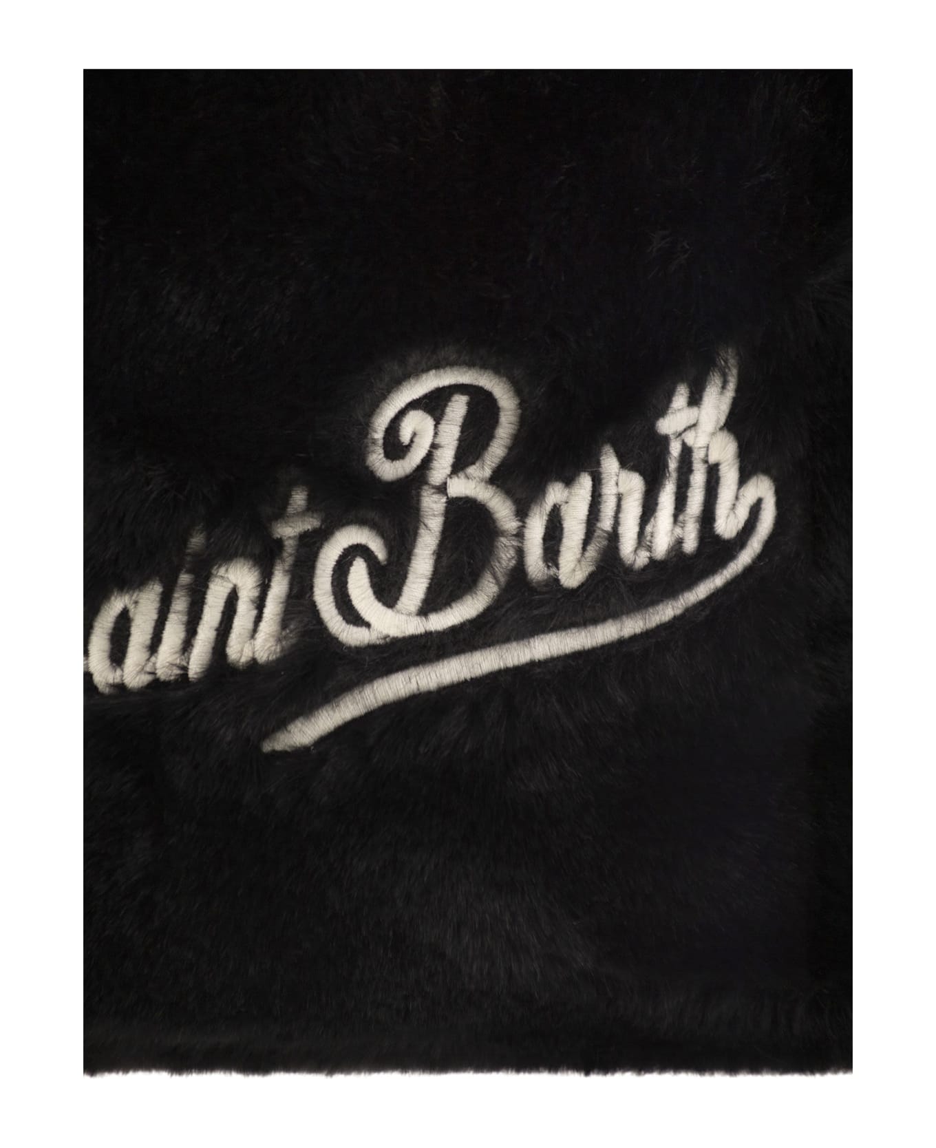 MC2 Saint Barth Soft Fur Mini Vanity Bag - Black