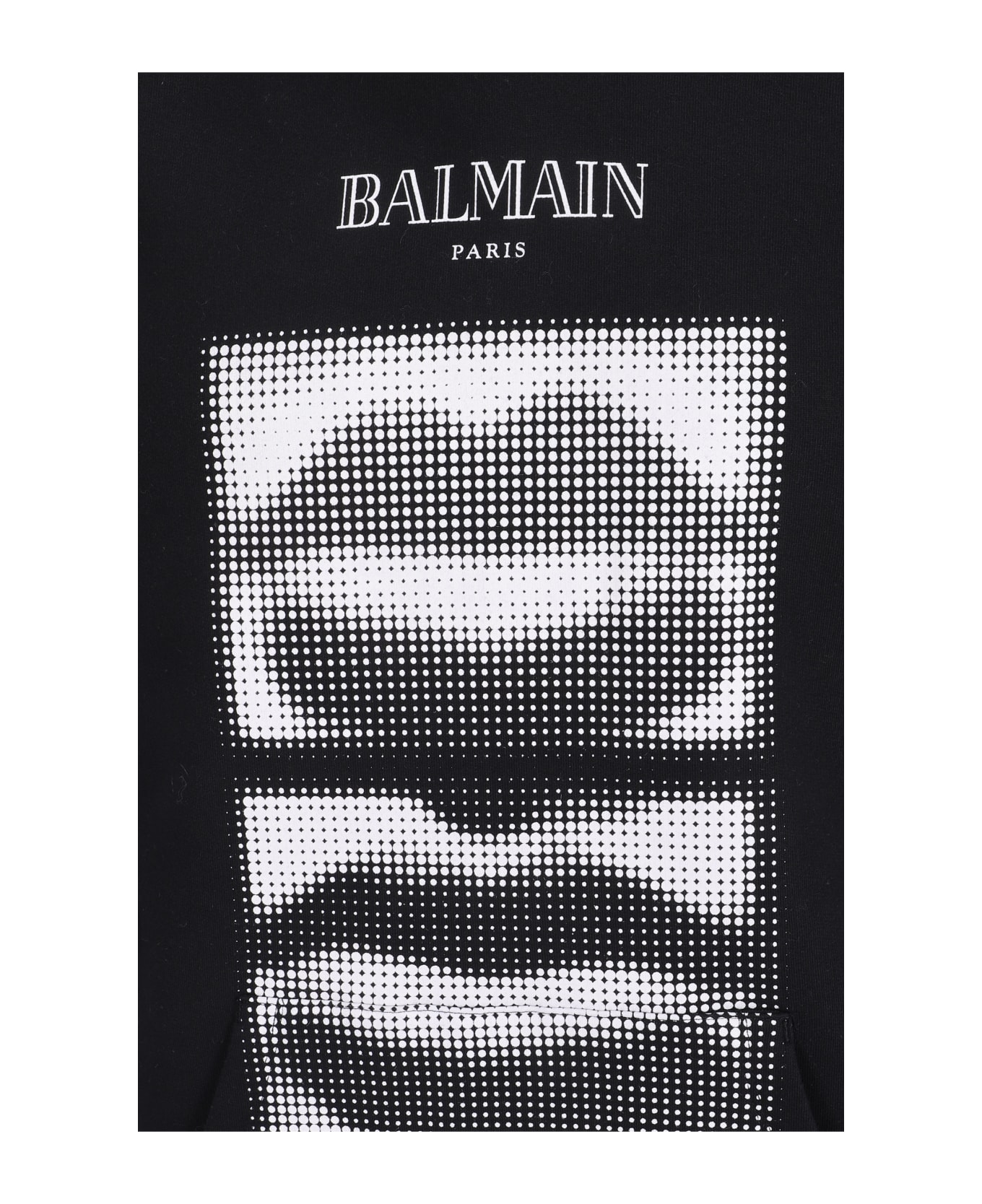 Balmain Lips Hoodie - Eab Noir/blanc