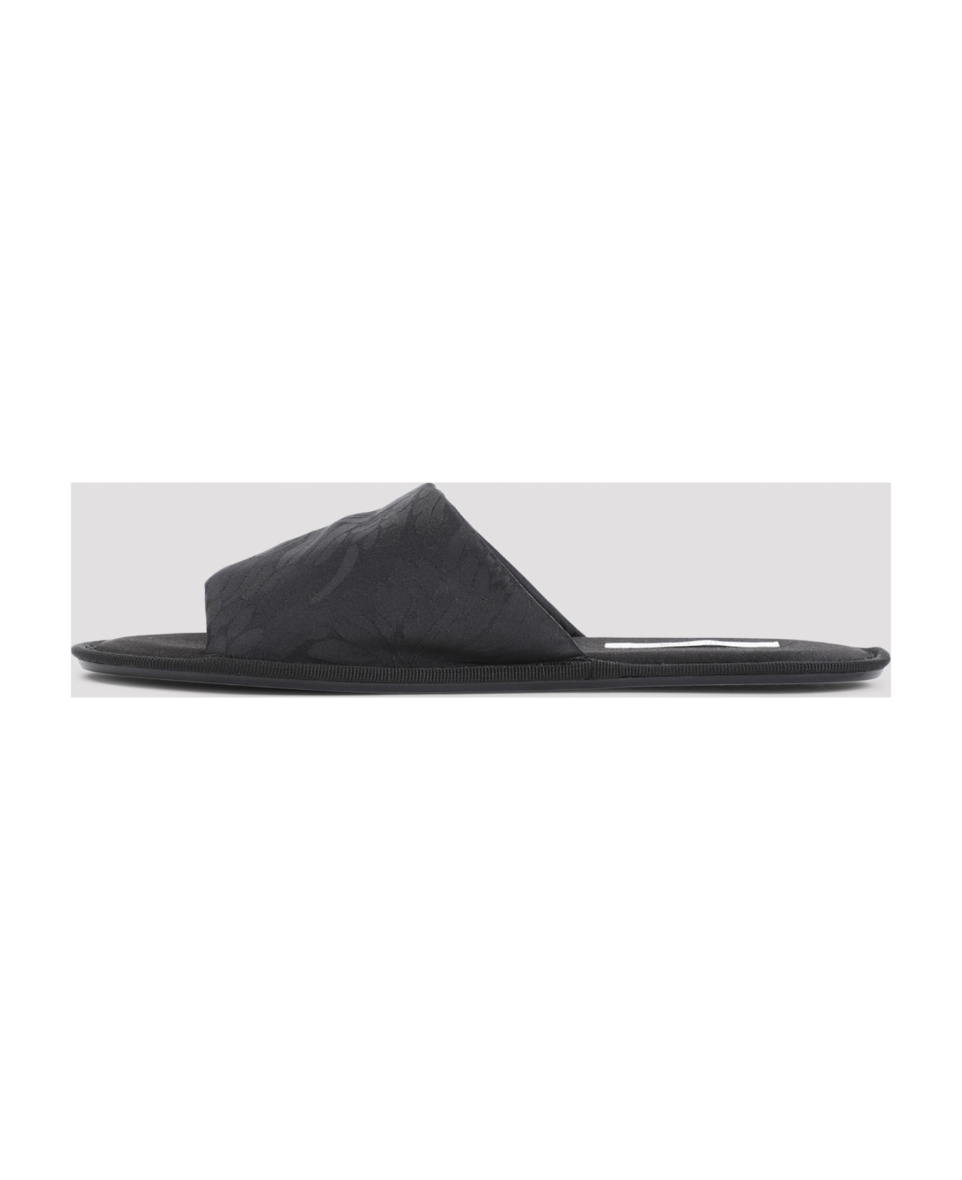 The Row Frances Open Toe Slippers - Blk Black