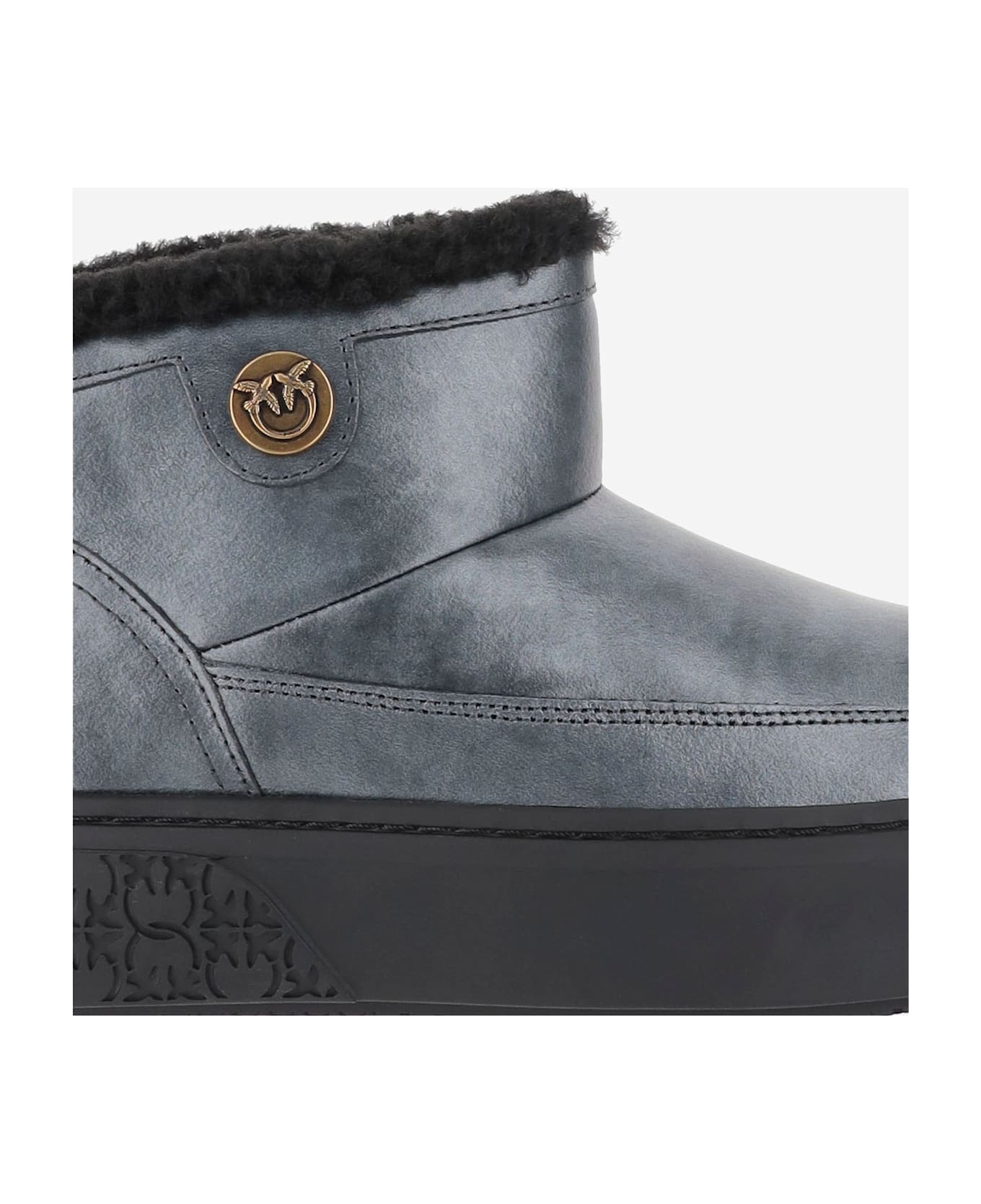 Pinko Yoko 22 Ankle Boots - Silver