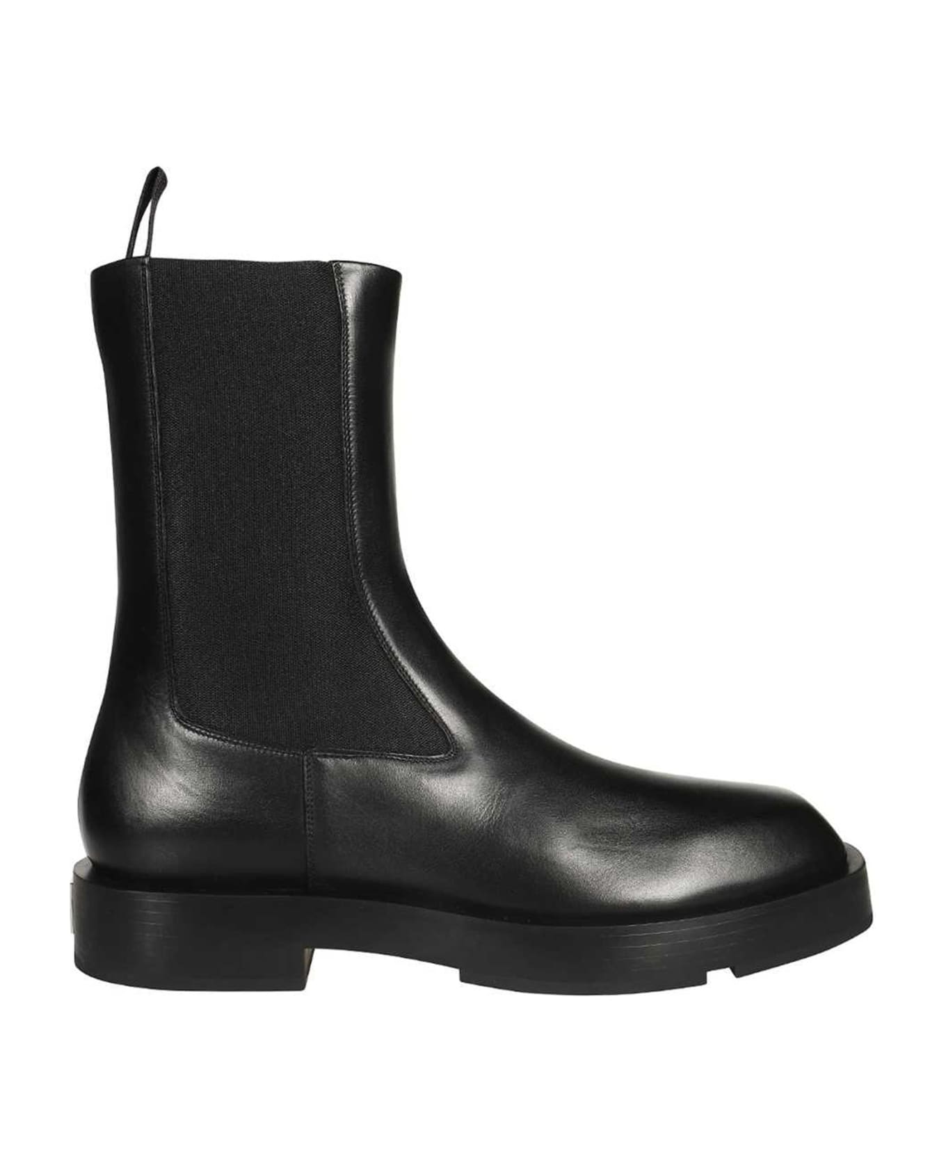 Givenchy Chelsea Leather Boots - Black ブーツ