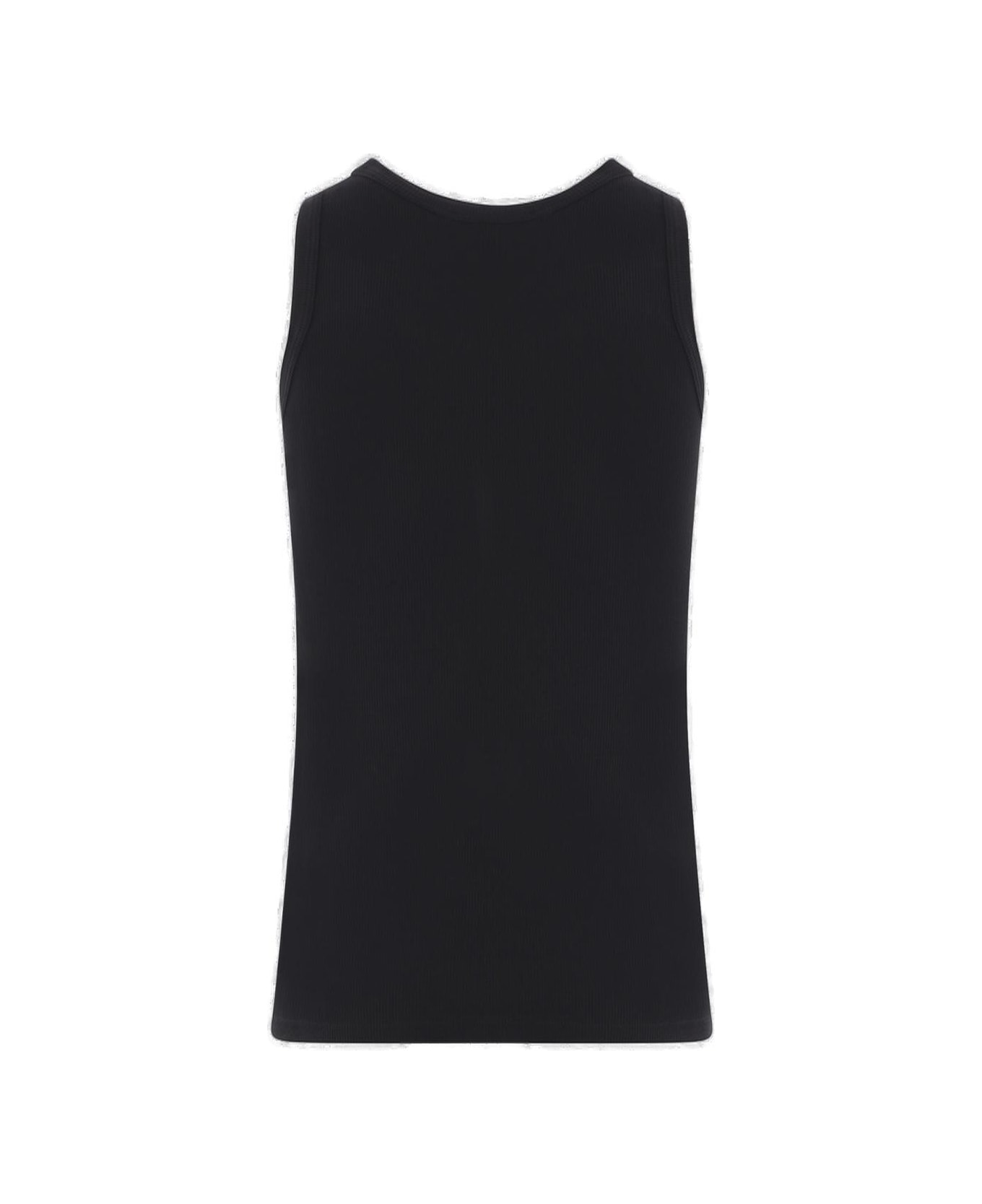 Alexander McQueen Skull Ribbed Tank Top - black