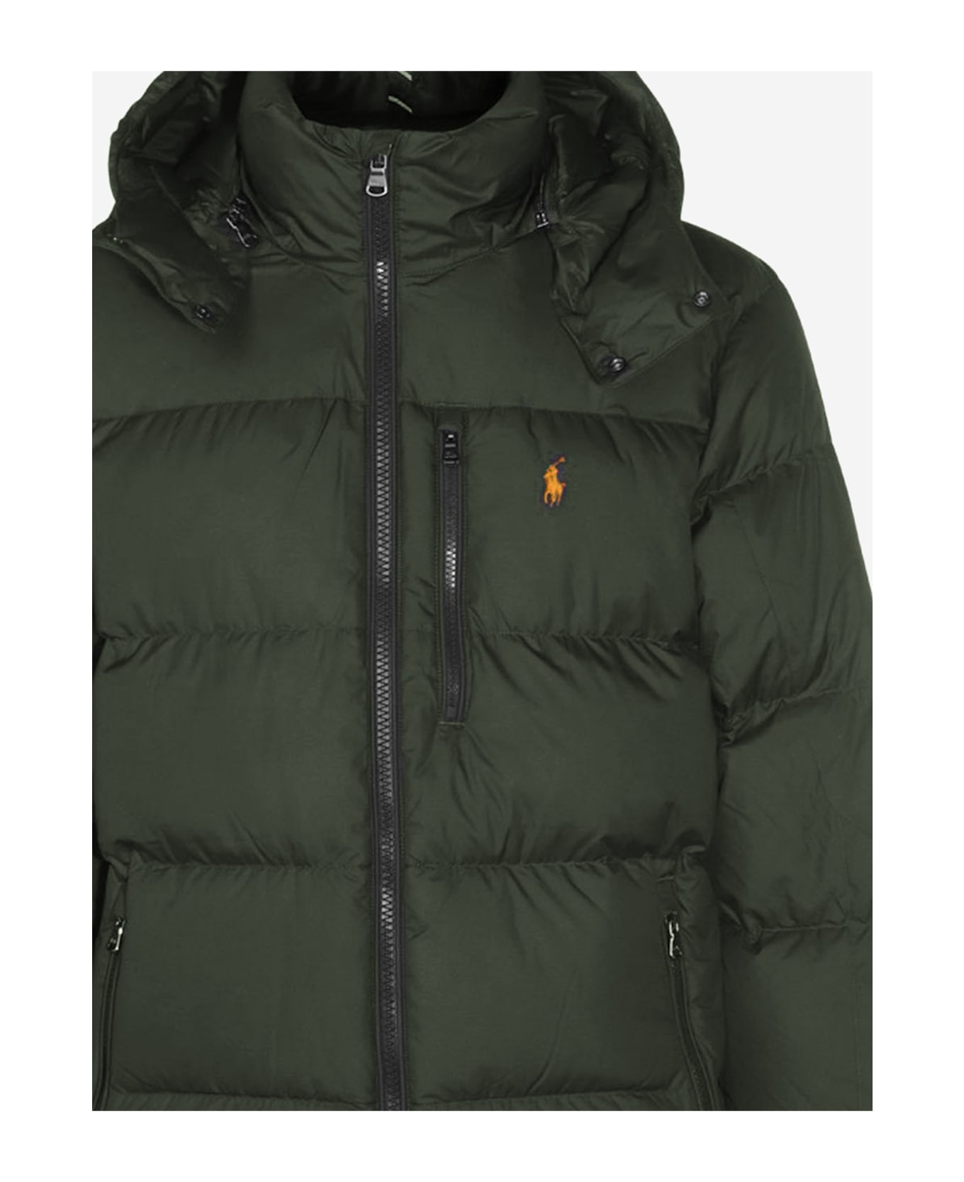 Polo Ralph Lauren Gorham Nylon Down Jacket With Logo - Green