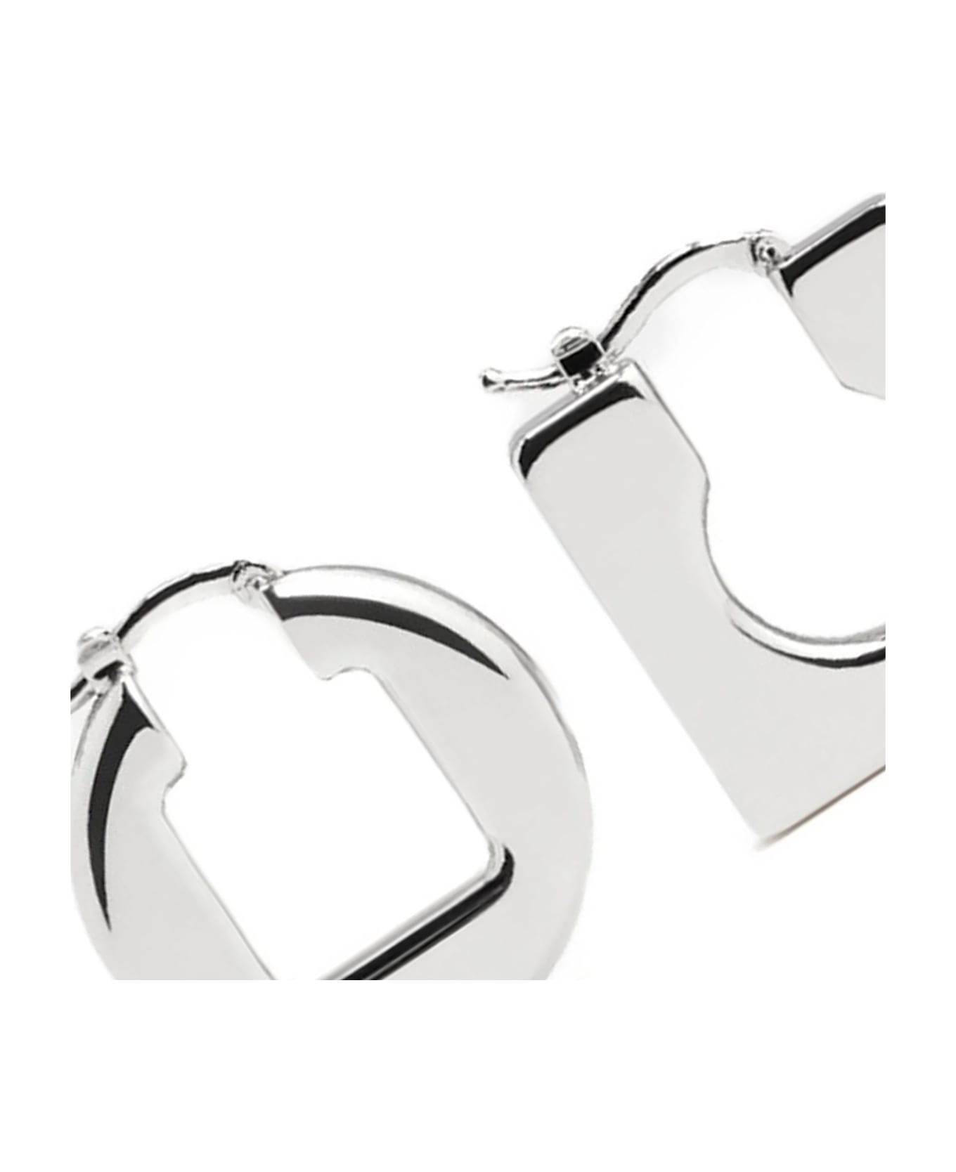 Jacquemus 
les Boucles Rond Carré
 Earrings - Silver