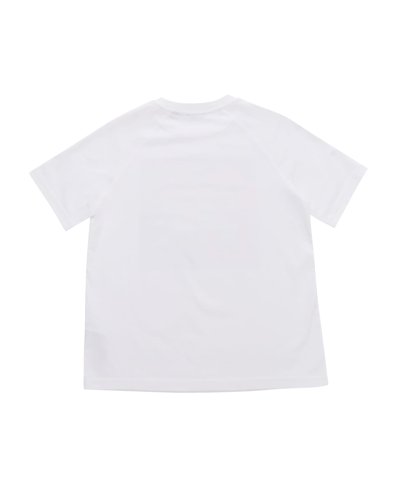 Burberry White T-shirt With Print - WHITE