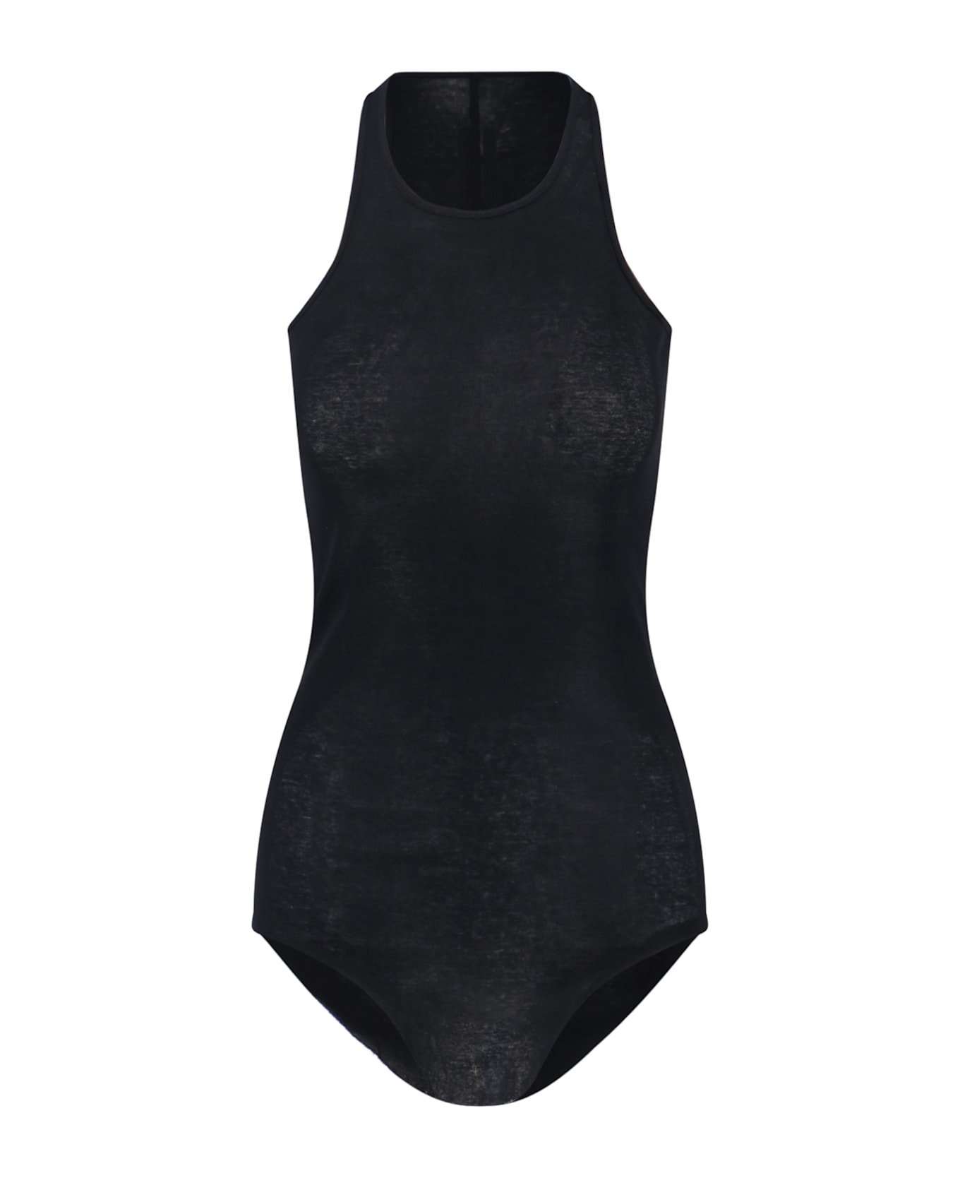 Rick Owens Semi-transparent Bodysuit - BLACK