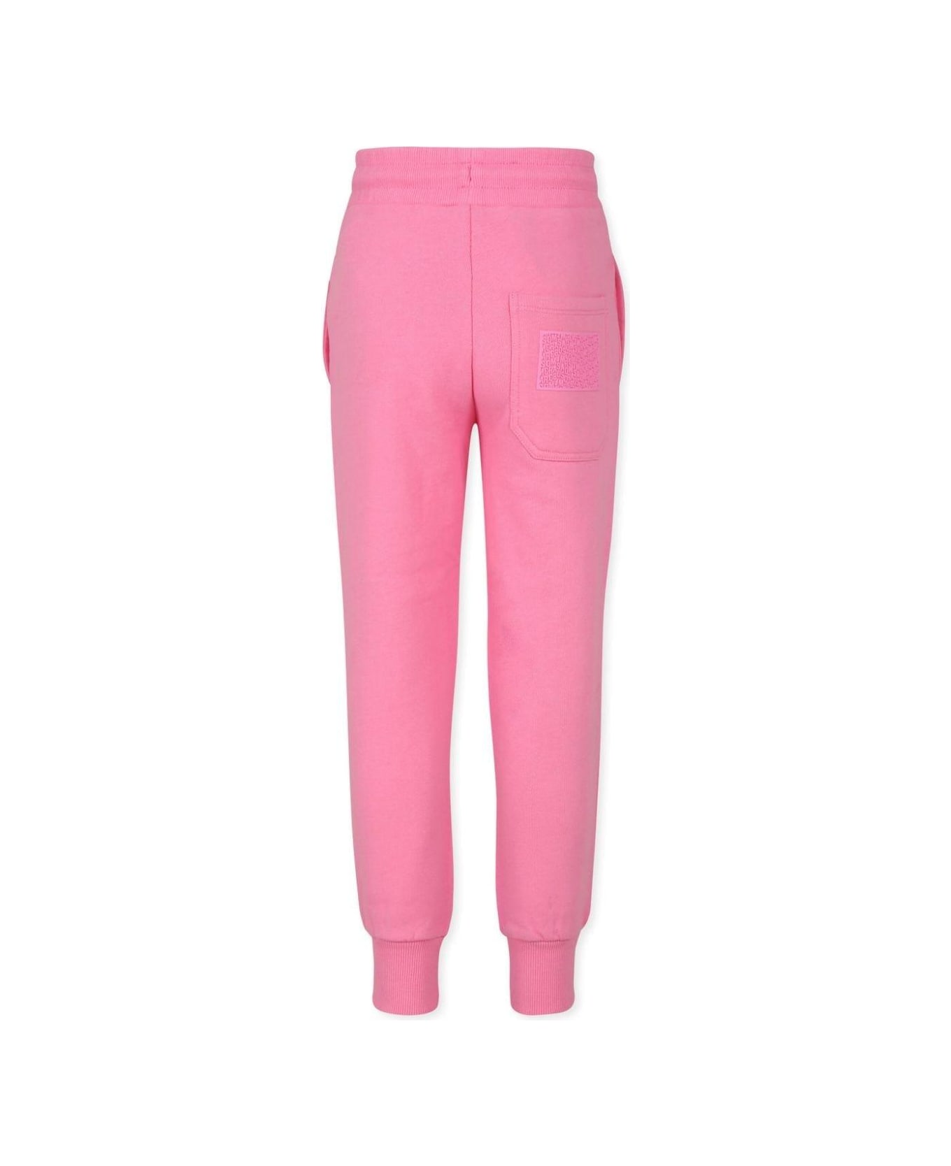 Little Marc Jacobs Logo Rubberised Drawstring Pants - Fucsia