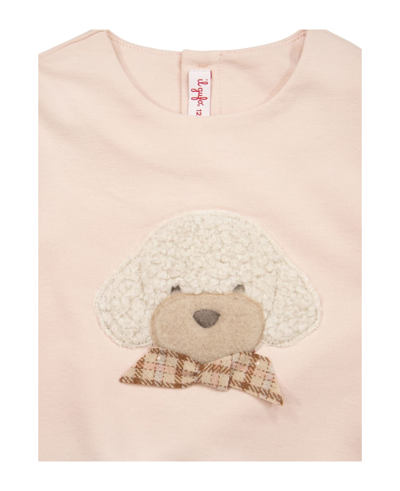 Il Gufo Two-piece Set With Teddy Bear - Pink/ivory ボディスーツ＆セットアップ