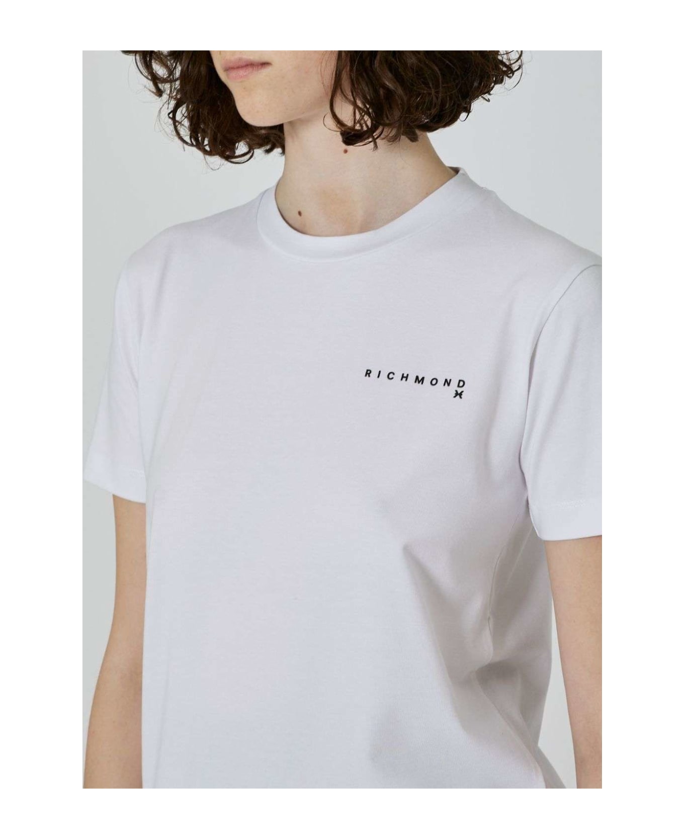 John Richmond T-shirt With Logo - Bianco