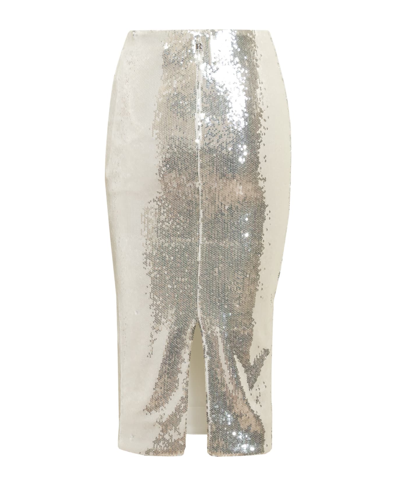 Rotate by Birger Christensen Sequins Skirt - White