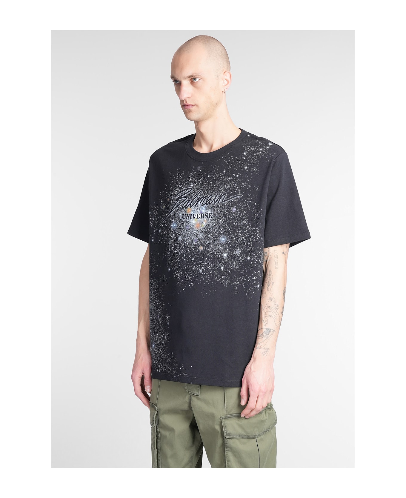 Balmain T-shirt In Black Cotton - black