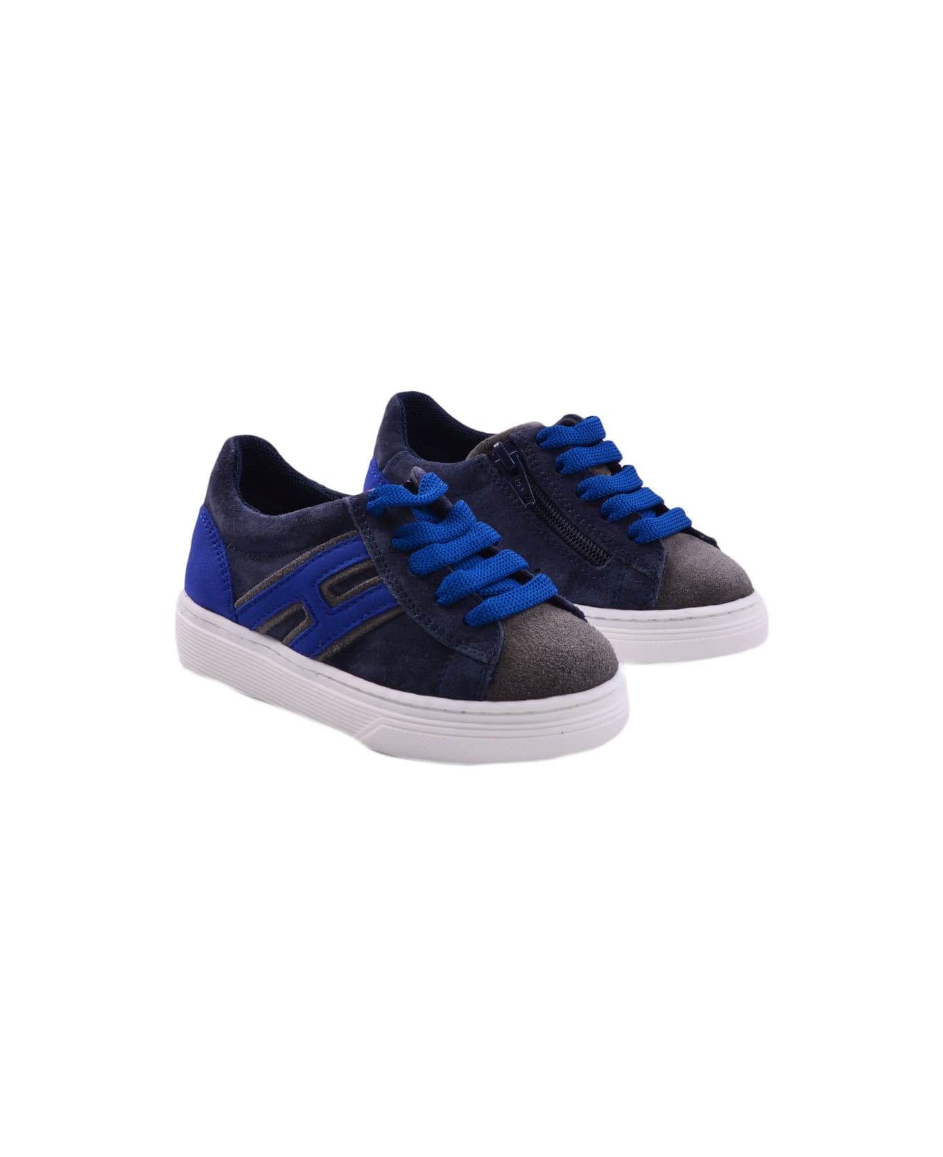 Hogan H365 Sneakers In Suede Leather - Blue