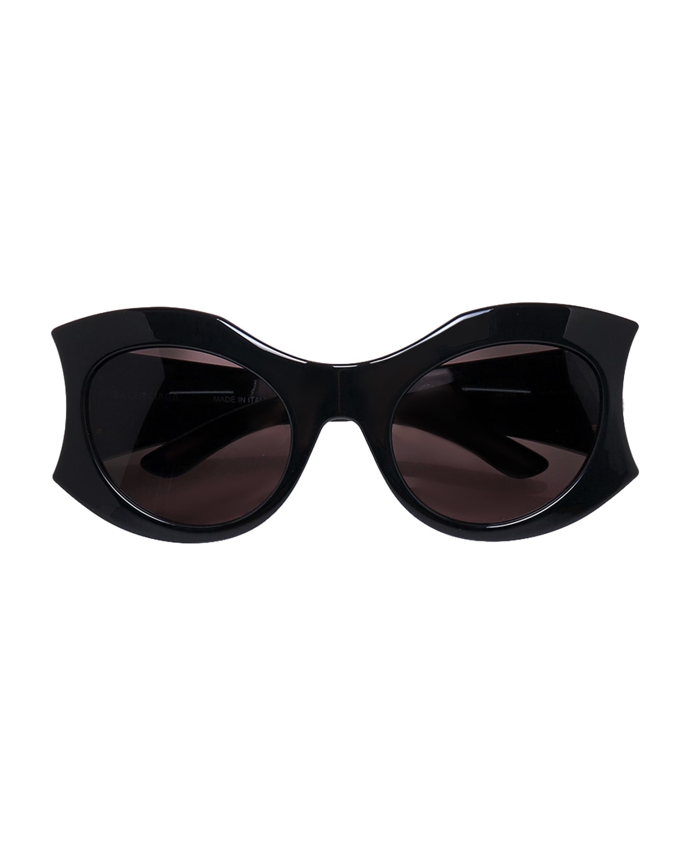 Balenciaga Hourglass Round Sunglasses - Black