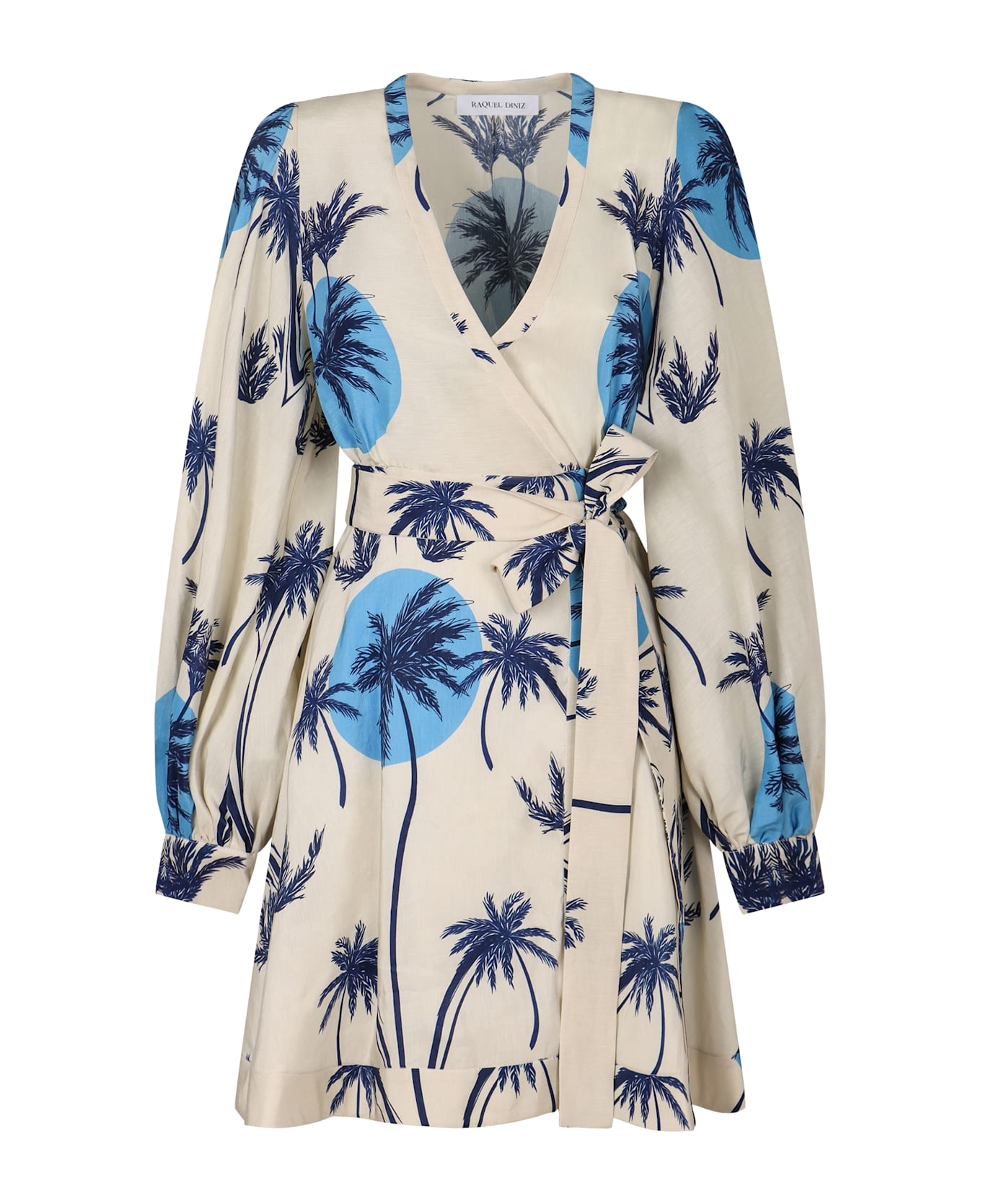 Raquel Diniz Wrap-dress - Ecru