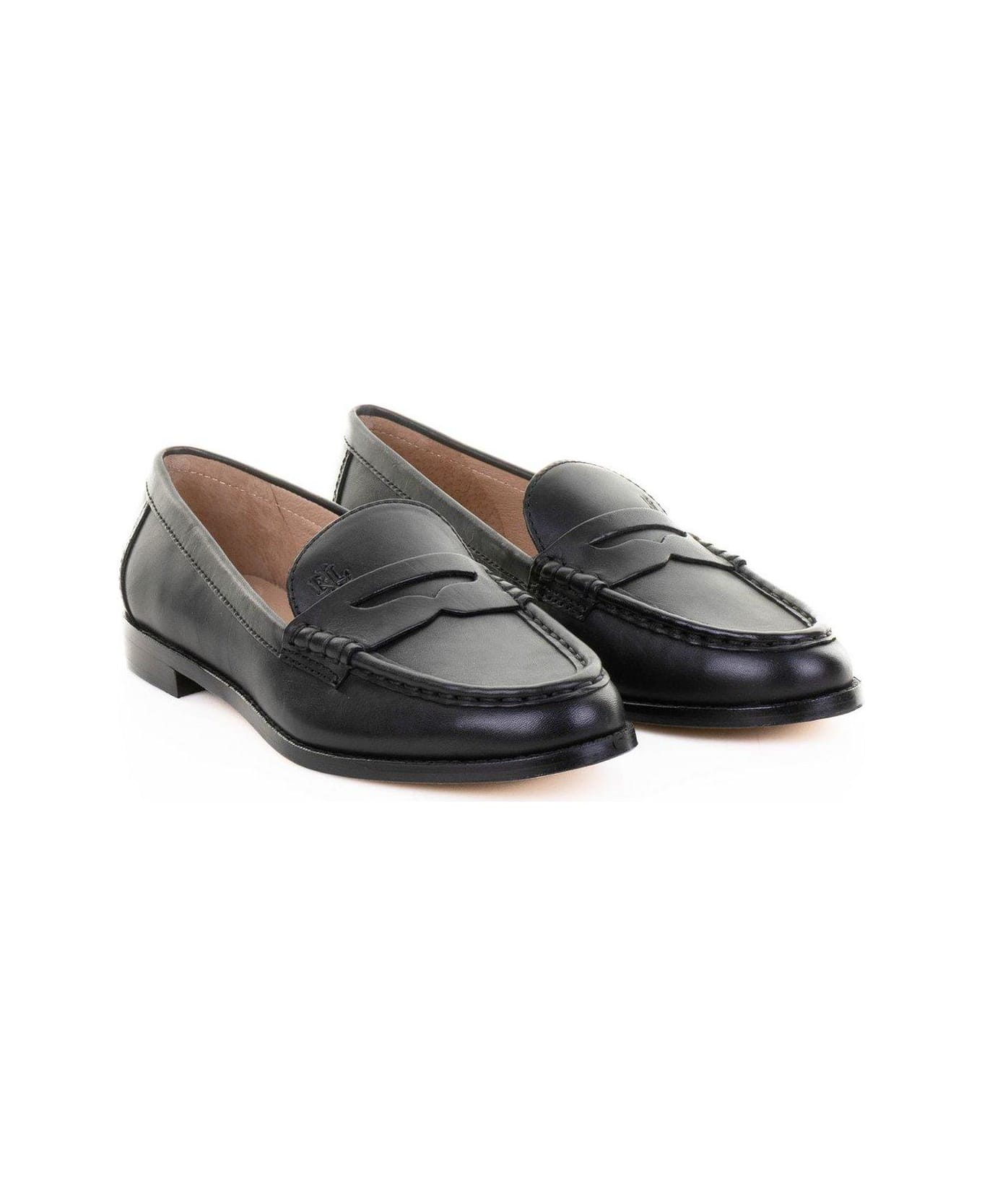 Ralph Lauren Wynnie Slip-on Flats Loafers - Black