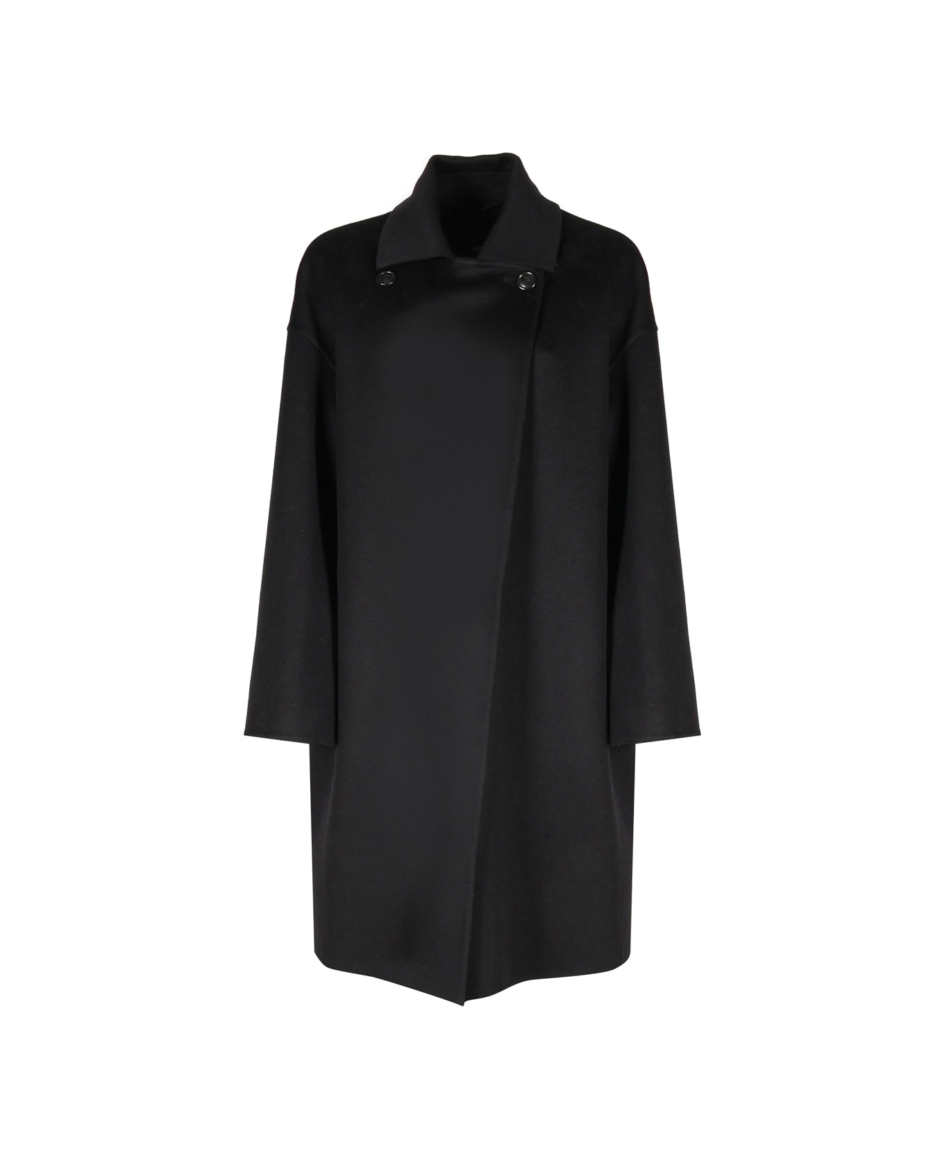 Max Mara Angel Coat In Cashmere - Black