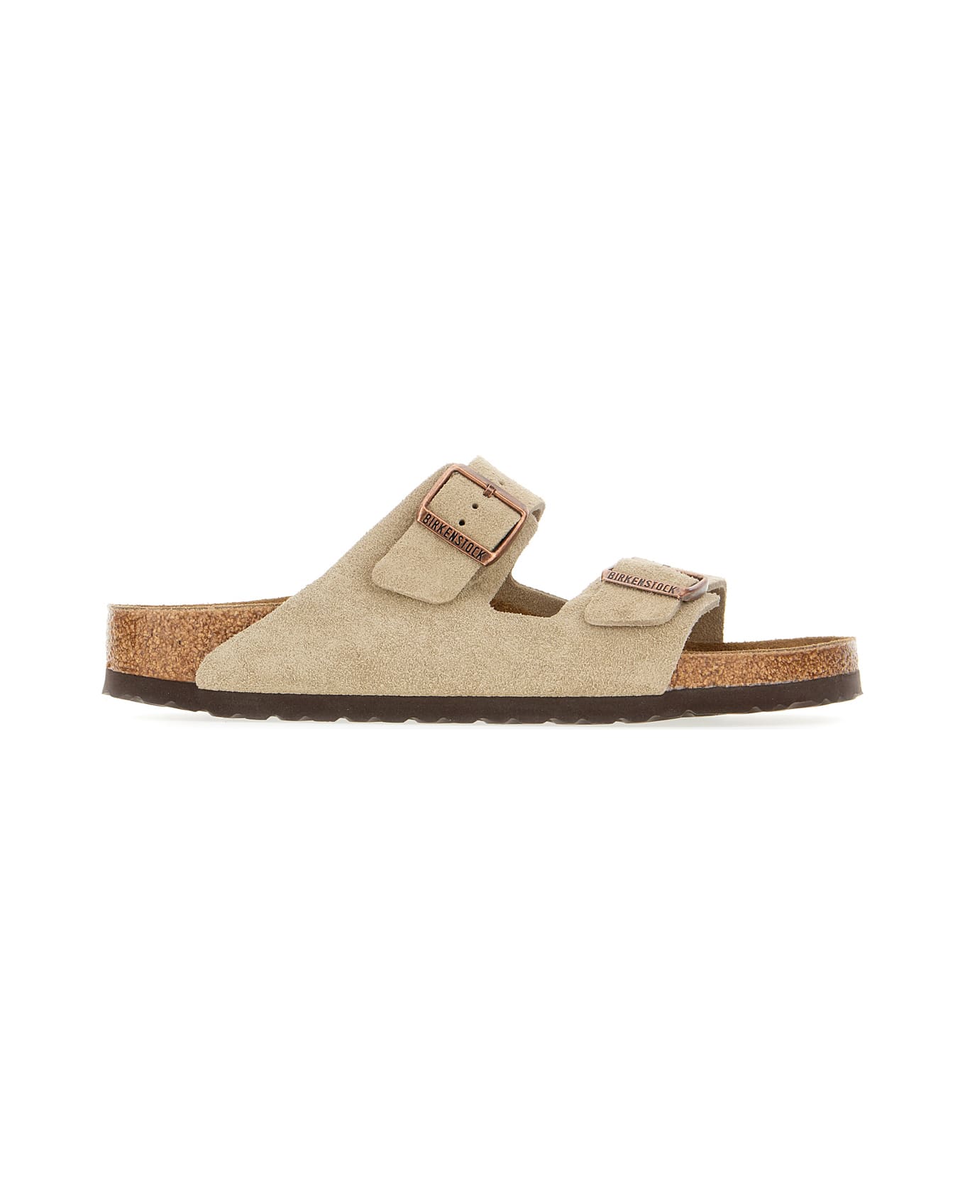 Birkenstock Dove Grey Suede Arizona Sandals - TAUPE