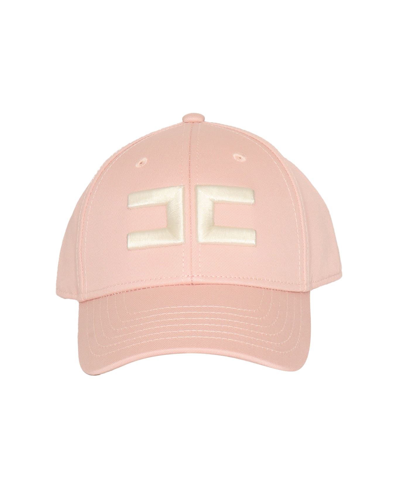 Elisabetta Franchi Pink Hat With Logo - PINK