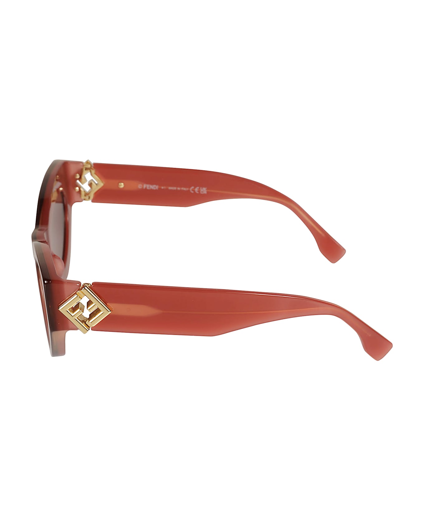 Fendi Cat-eye Thick Sunglasses - 66Y - Red