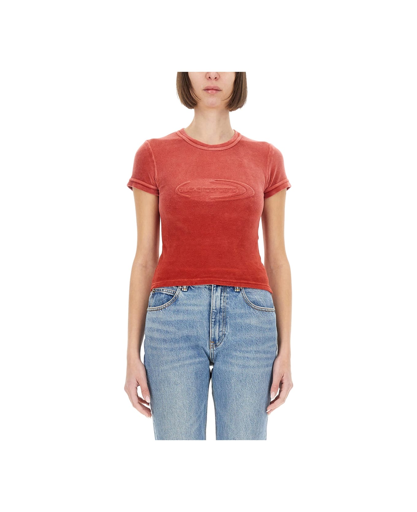 T by Alexander Wang T-shirt With Logo - RED