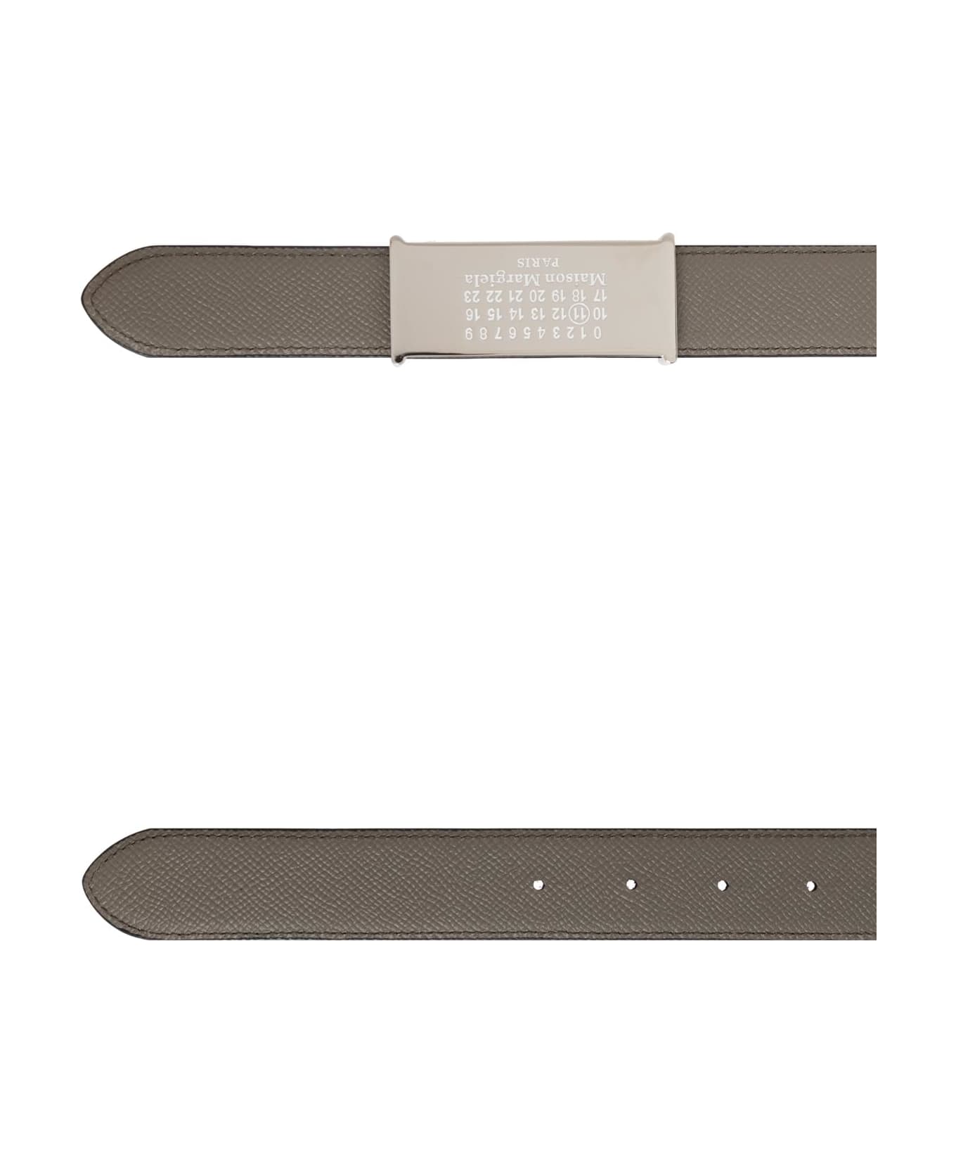 Maison Margiela Leather Belt - Black/Graphite