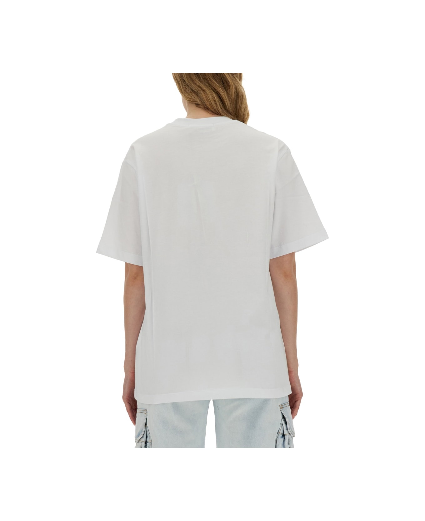 MSGM T-shirt With Print - WHITE