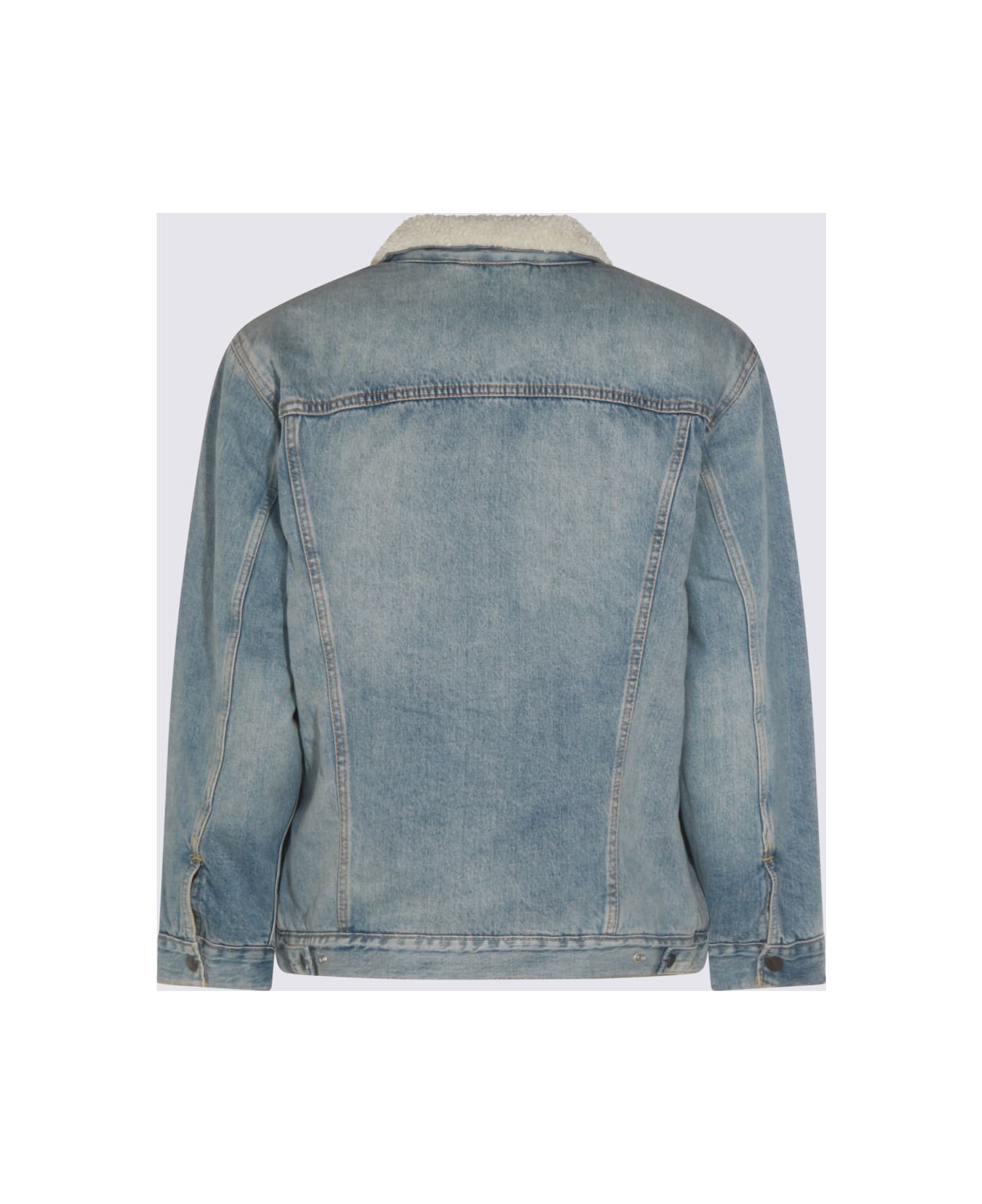 Levi
s Blue Cotton Denim Jacket - Kentucky Blue Sherpa