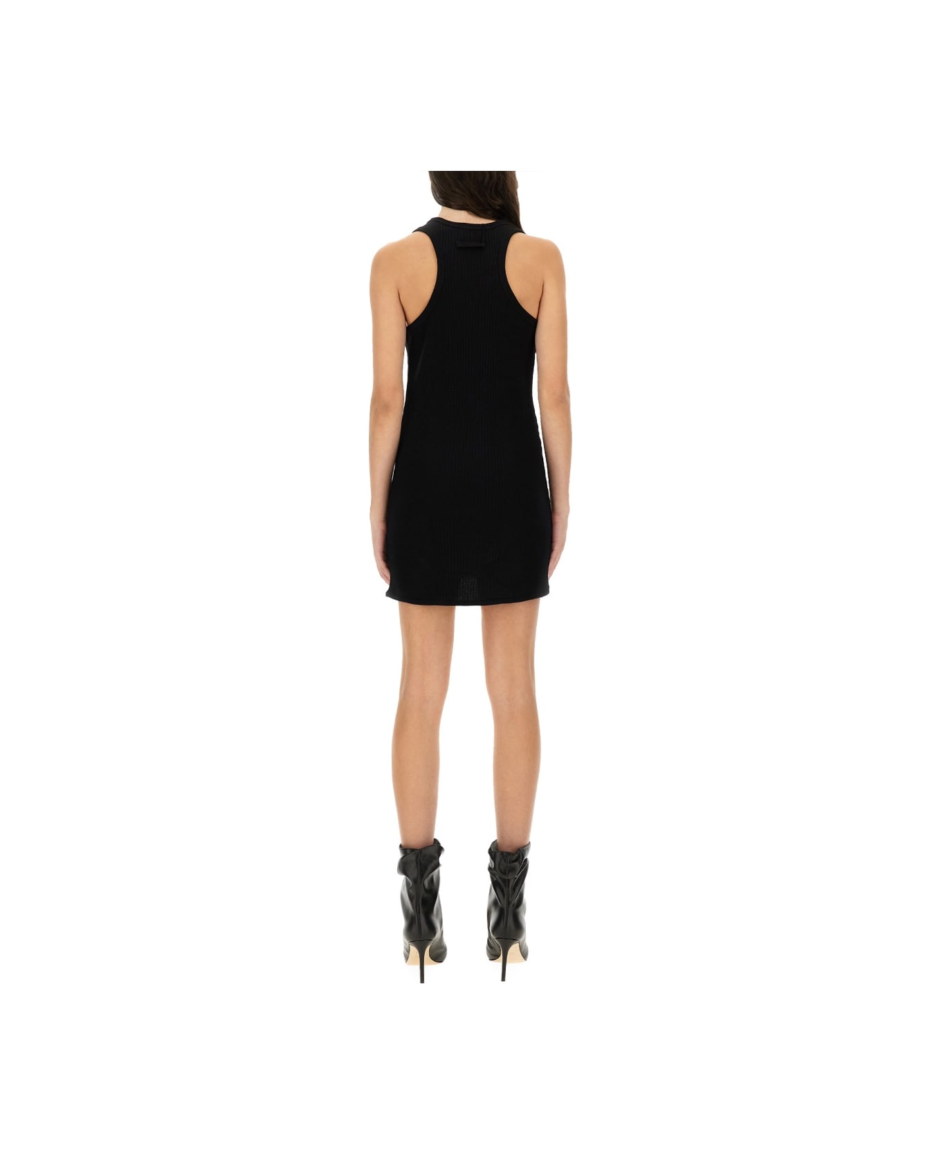 Jean Paul Gaultier Dress With Garter Detail - BLACK