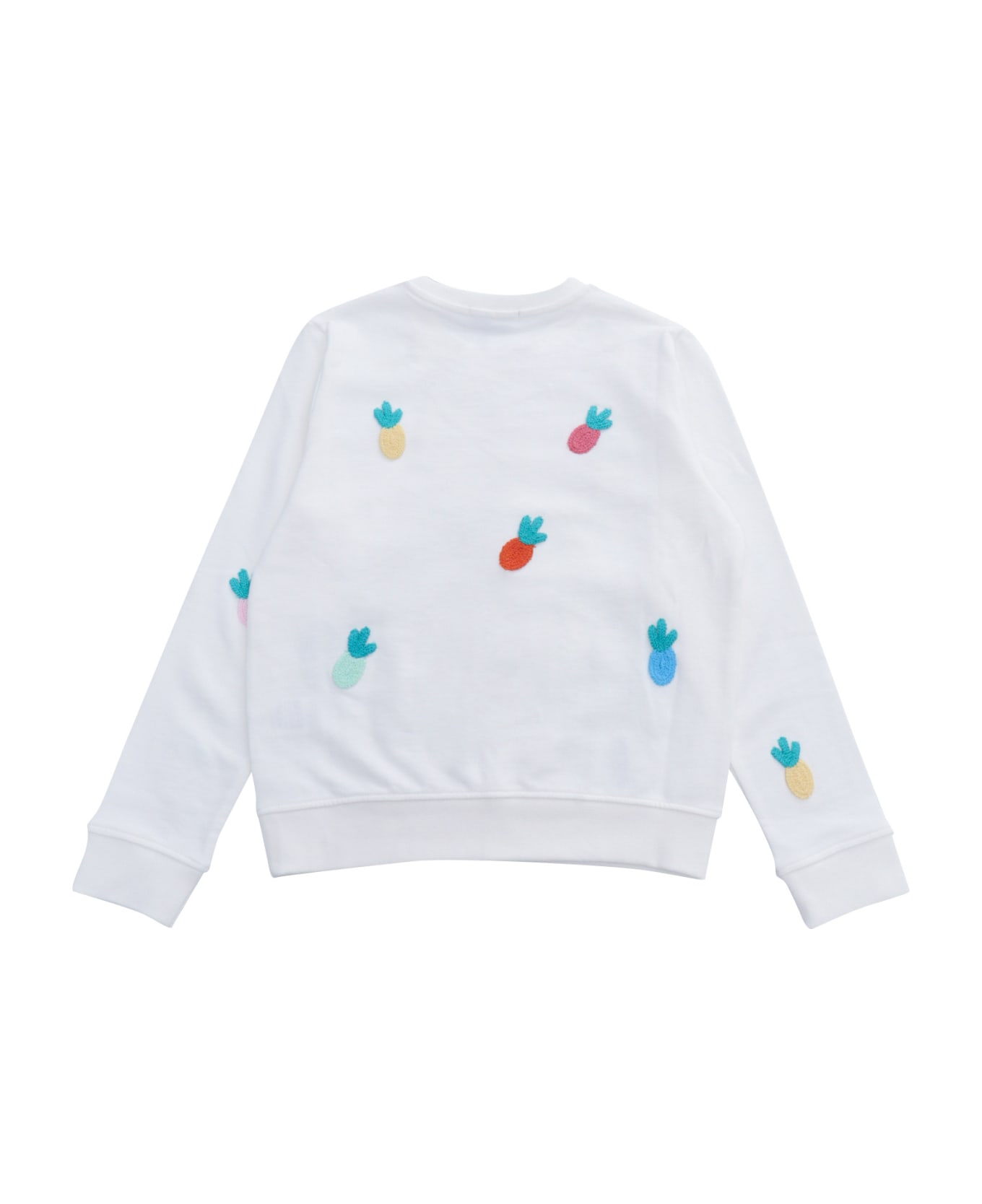 Stella McCartney Kids White Sweatshirt With Embroidery - WHITE