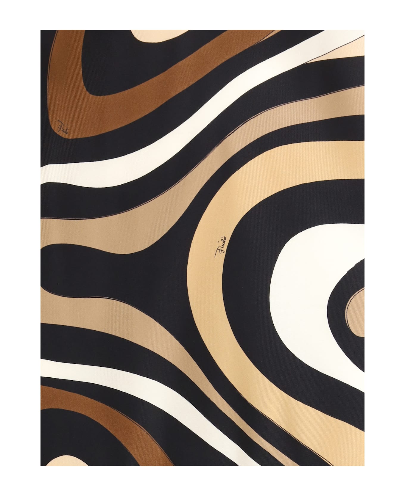 Pucci Long Halterneck Dress In Marble Print