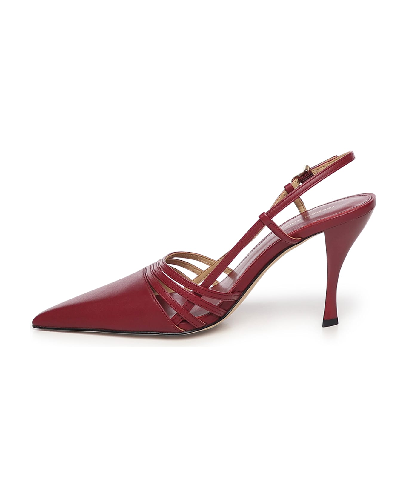 MICHAEL Michael Kors Haisley Leather Slingback - Mulberry