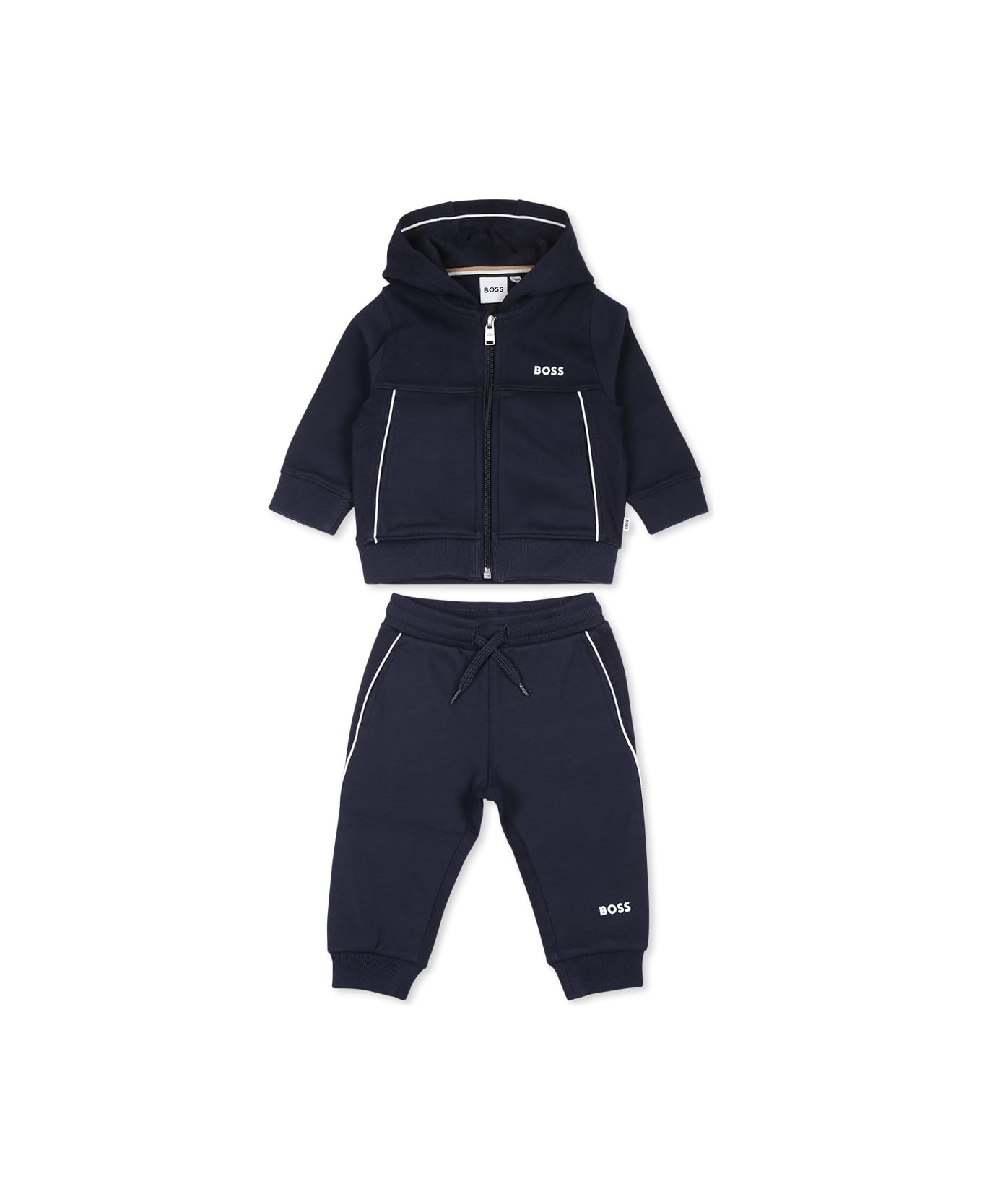 Hugo Boss Light Blue Set For Baby Boy With Logo - Blue