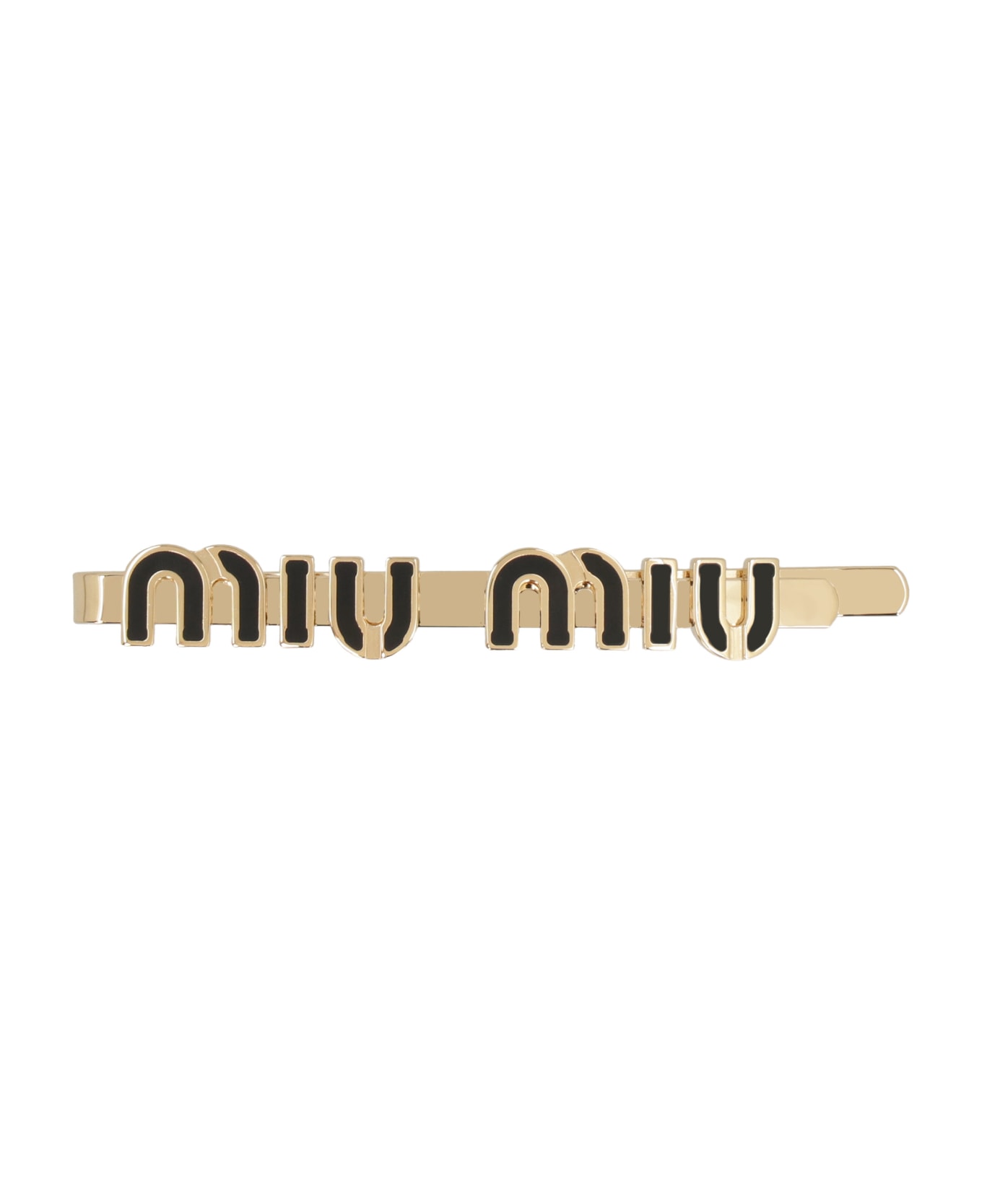 Miu Miu Metal Hair Clip - Gold