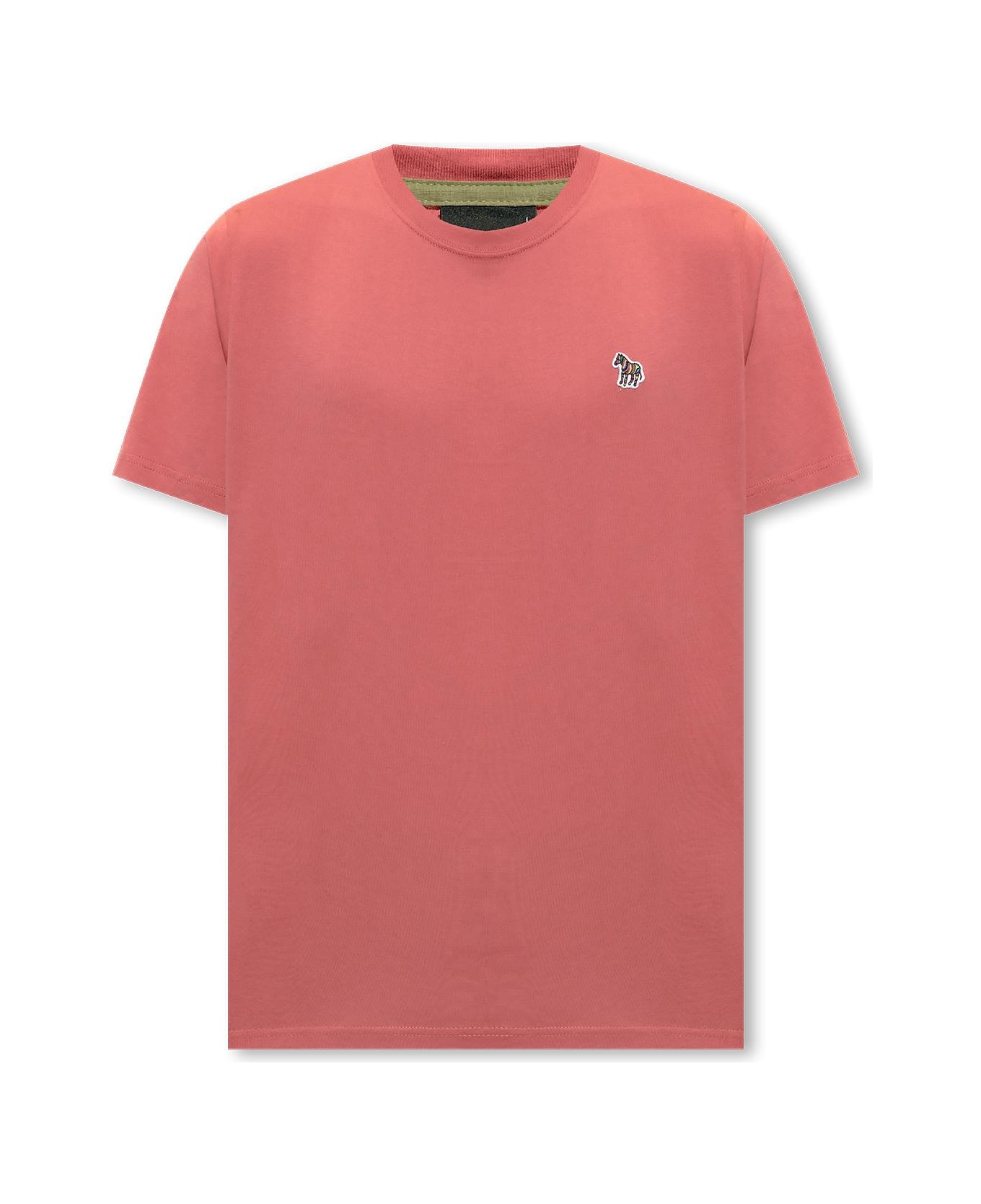 PS by Paul Smith Ps Paul Smith T-shirt With Logo Patch - Red