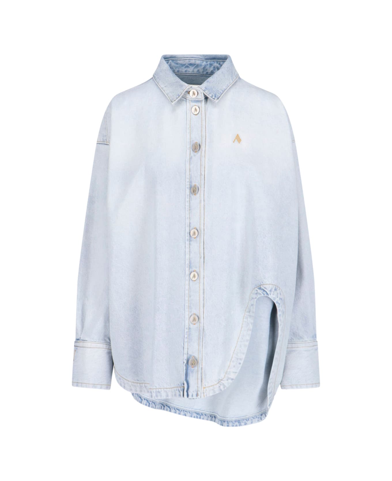 The Attico 'diana' Shirt Jacket - Blue