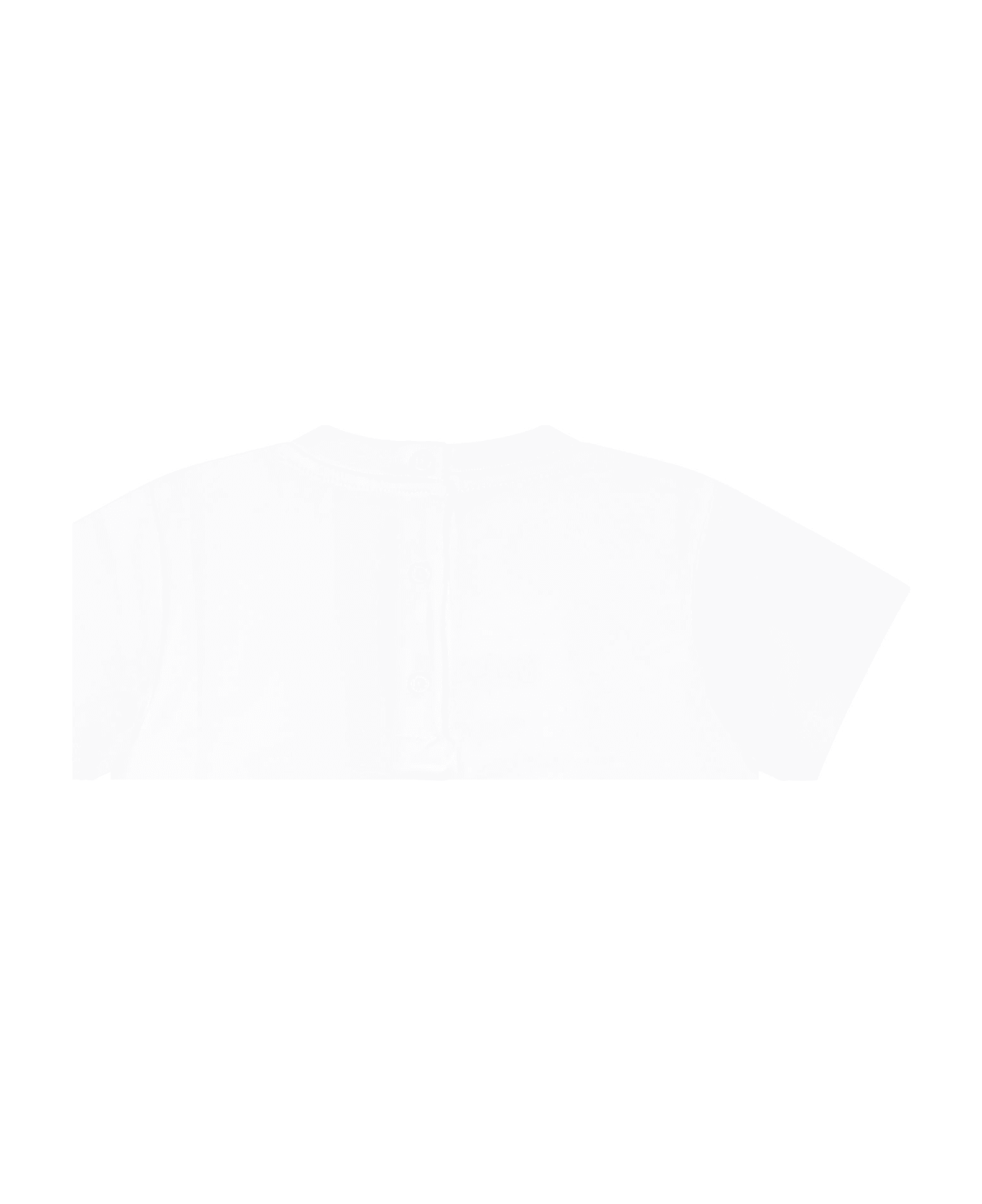 Balmain White T-shirt For Babykids With Logo - White