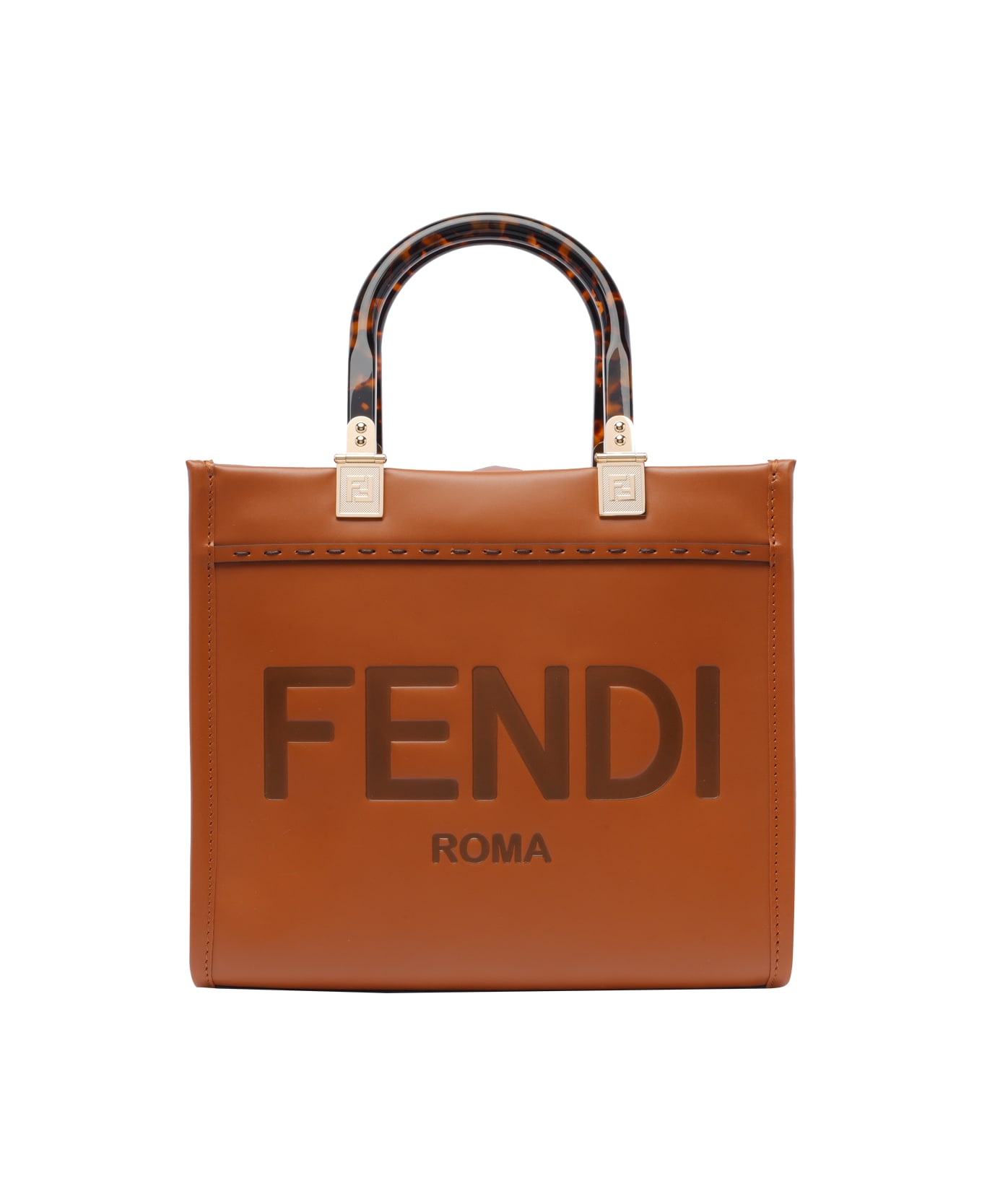 Fendi Sunshine Handbag - Pwz Cuoio Oro Soft