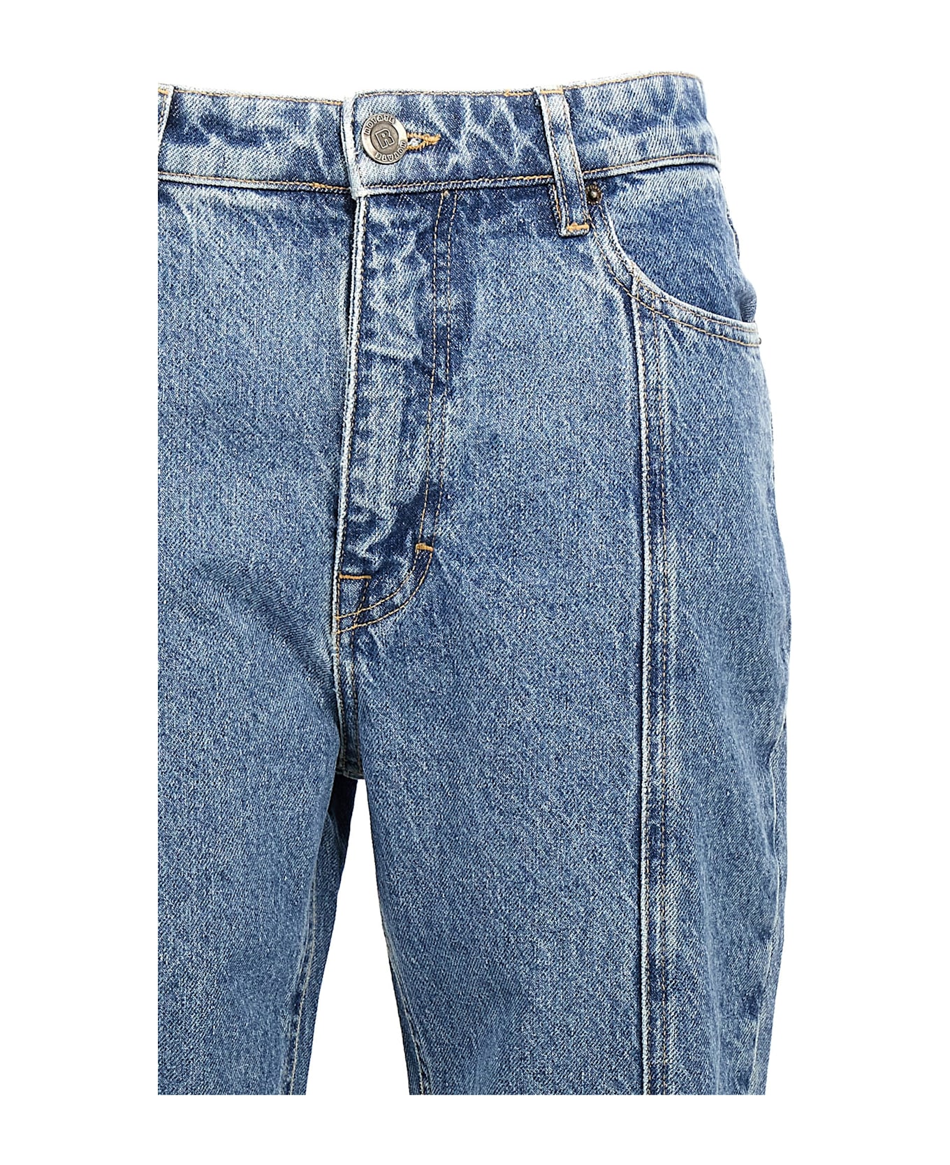 Rotate by Birger Christensen Velcro Logo Jeans - Blue