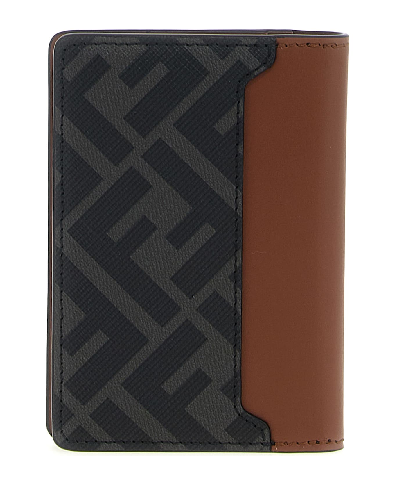 Fendi 
squared Ff
 Card Holder - MARRONE NERO