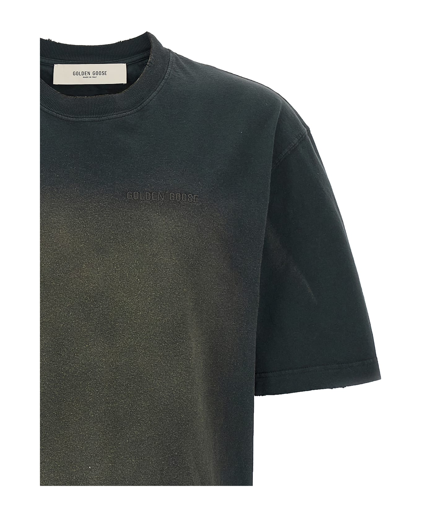 Golden Goose Used Dyed Cotton T-shirt - Black  