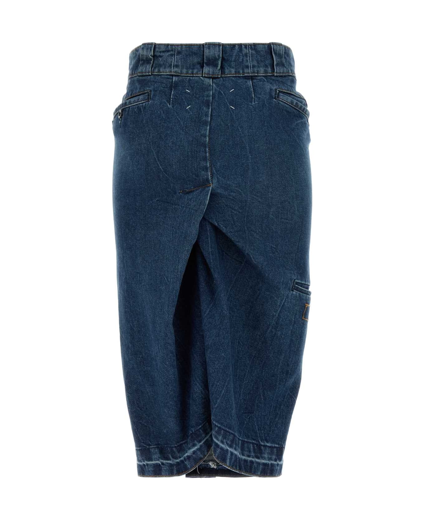 Maison Margiela Denim Skirt - VINTAGEMEDIUMBLUE