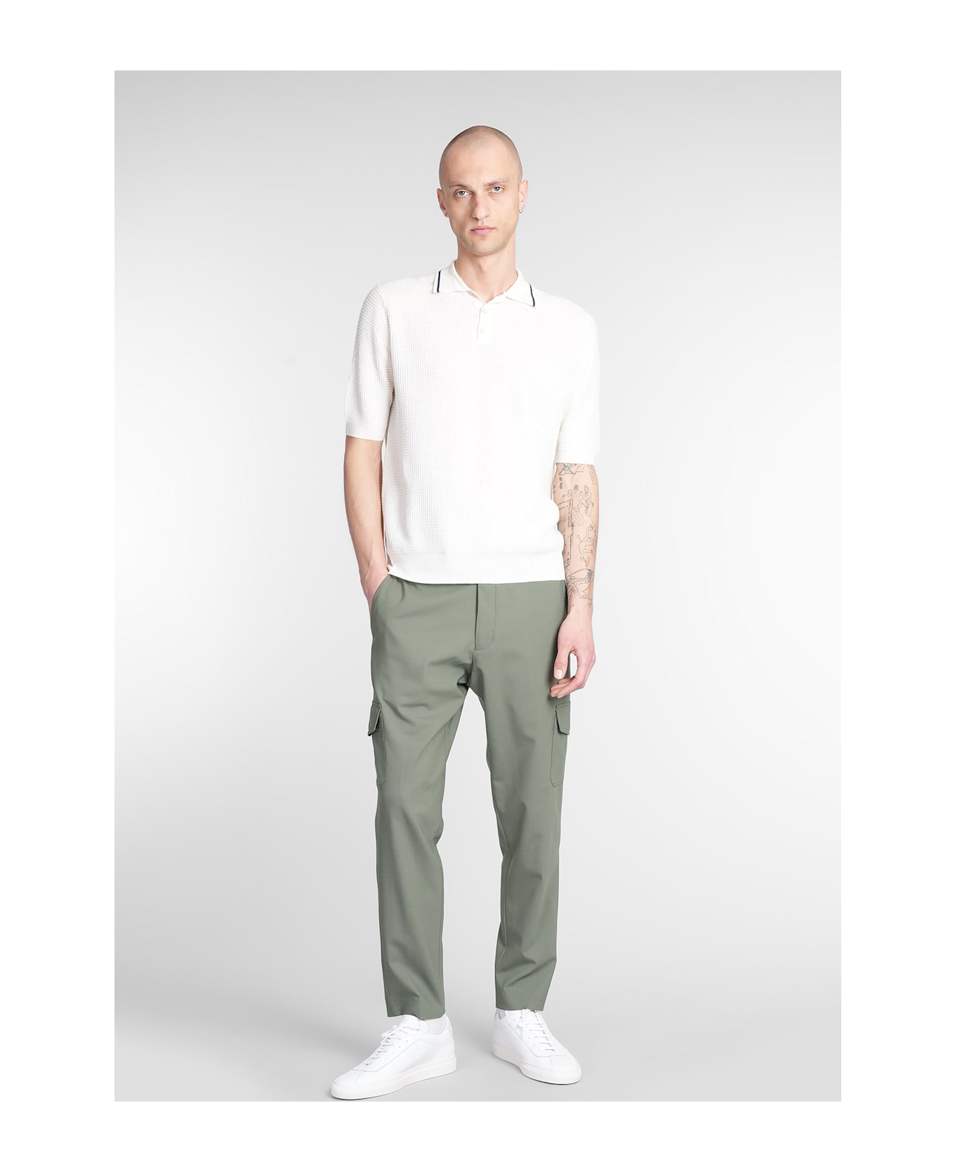 Ballantyne Polo In Beige Cotton - beige