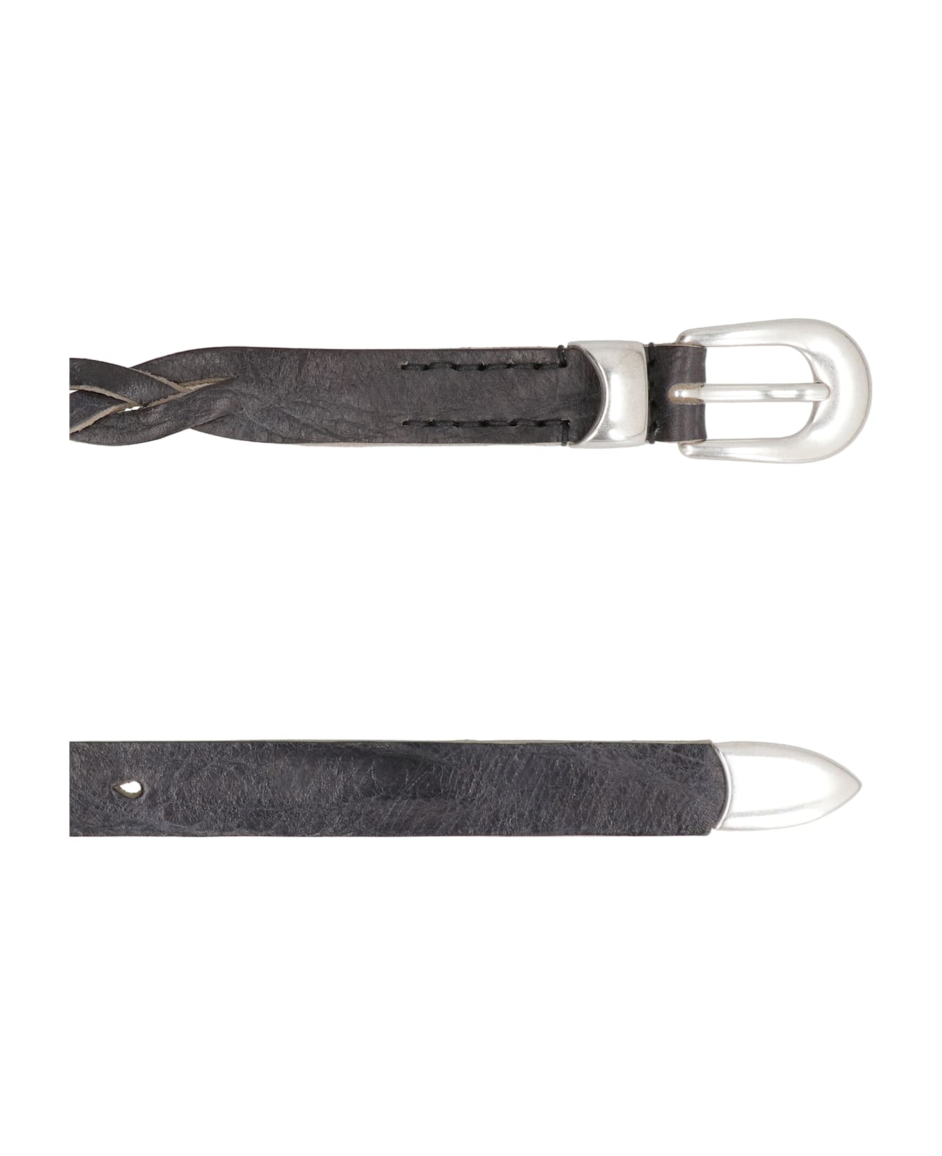 Our Legacy Black Leather Belt - black