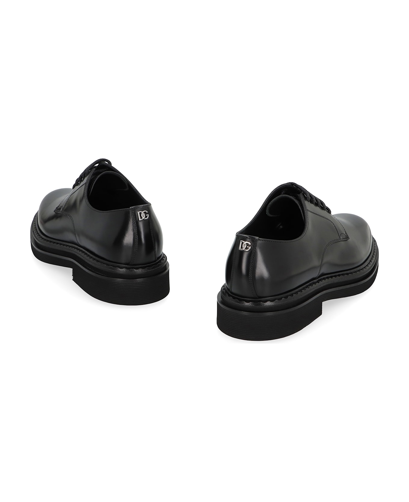 Dolce 
Gabbana Leather Lace-up Derby Shoes - black