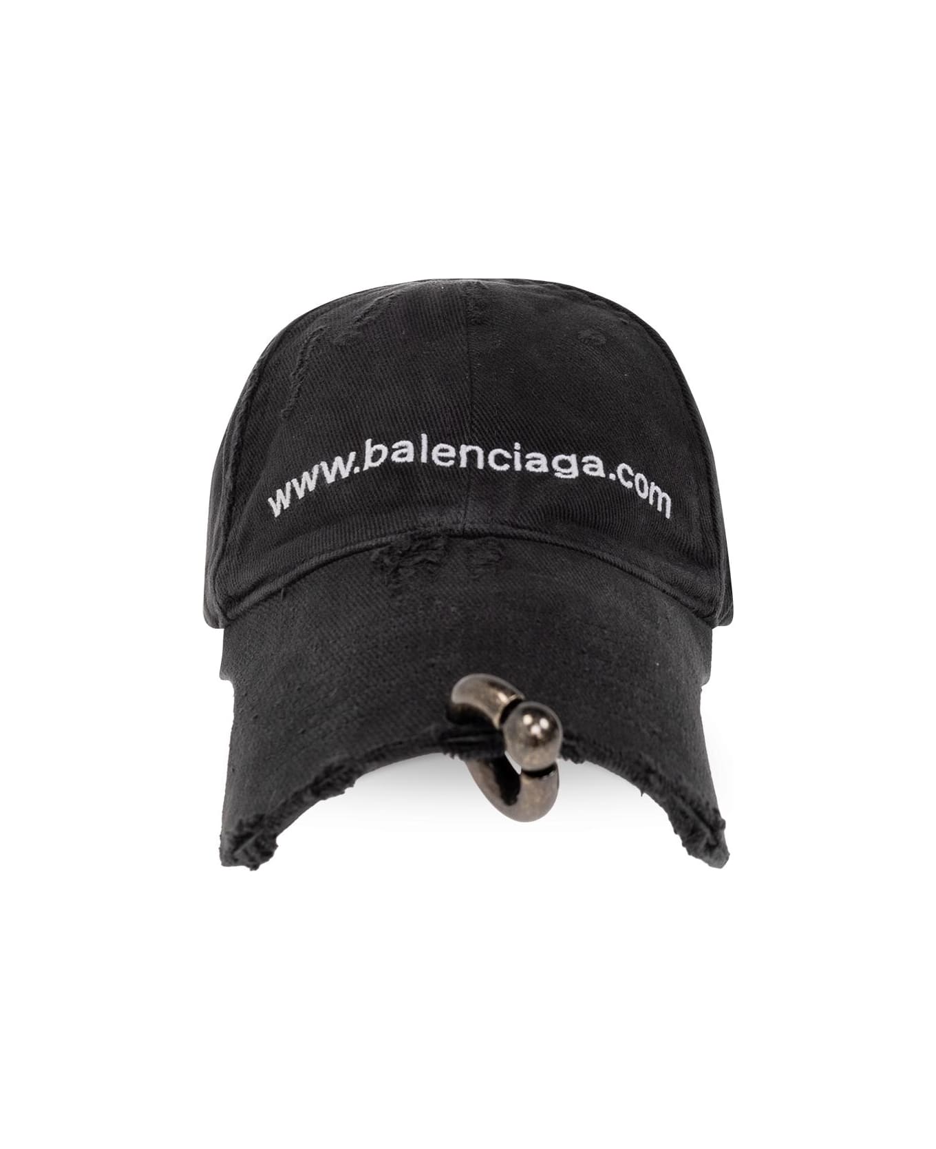 Balenciaga Front Piercing Cap - NERO 帽子
