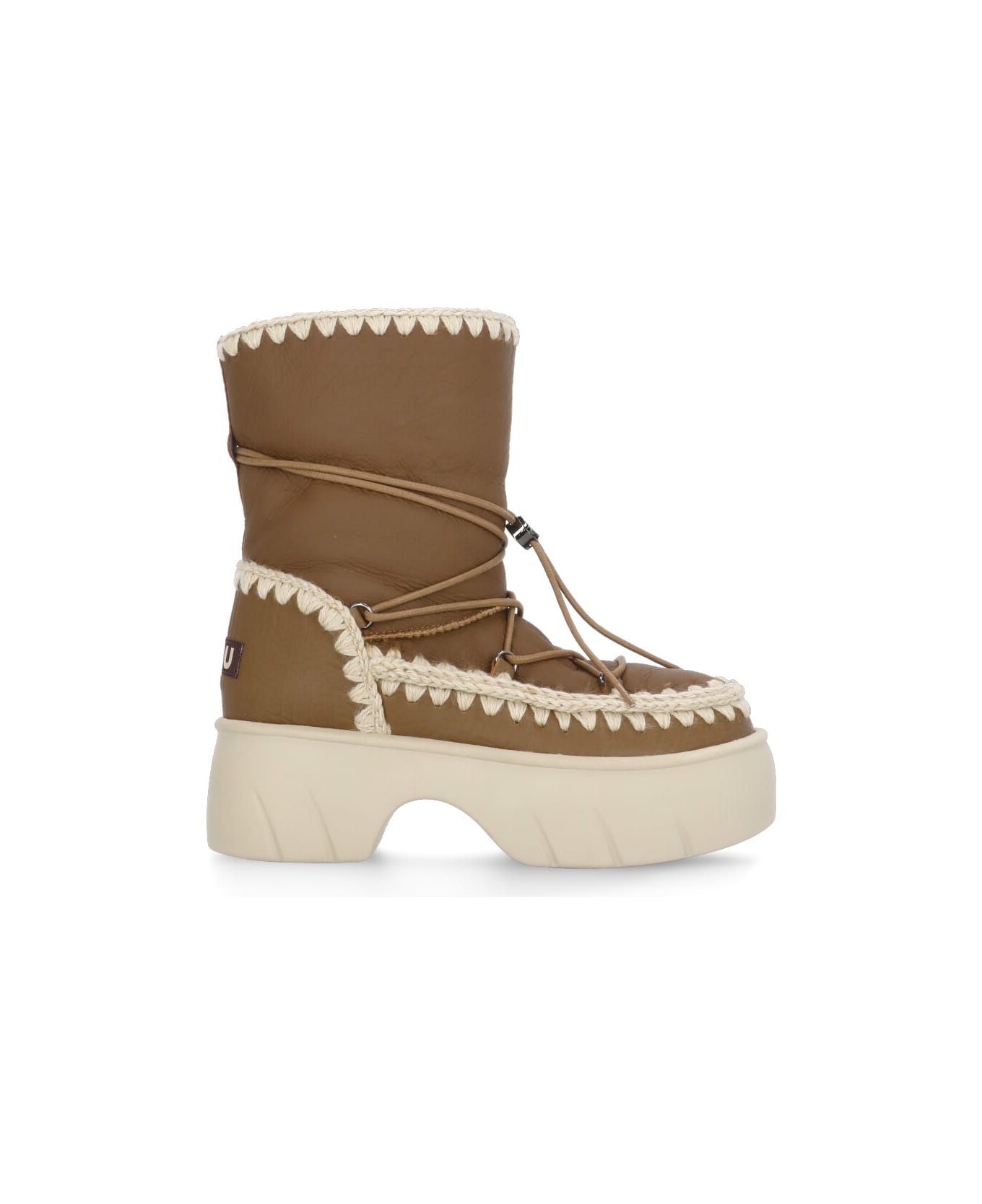 Mou Eskimo Twist Short Ankle Boots - Brown ブーツ