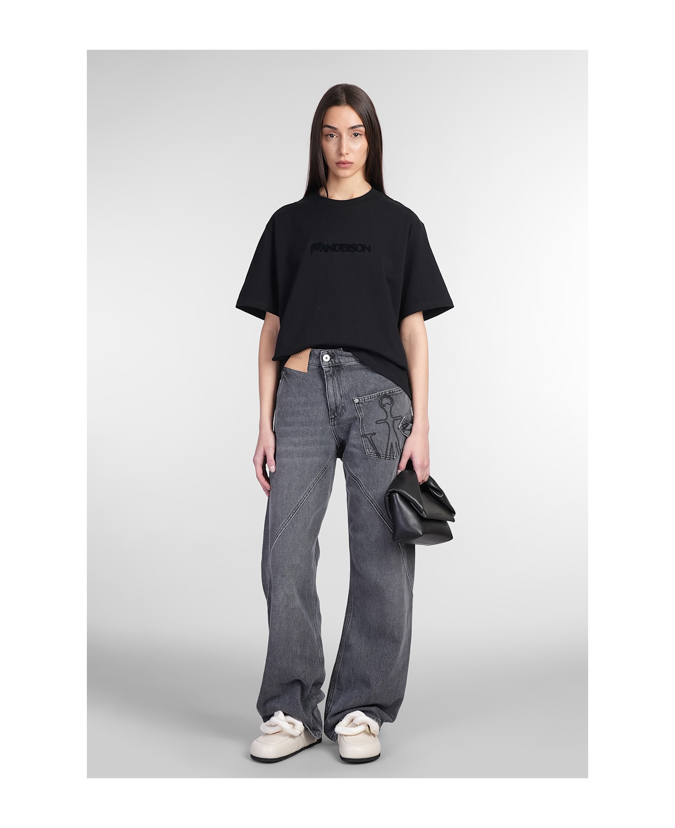 J.W. Anderson T-shirt In Black Cotton - black