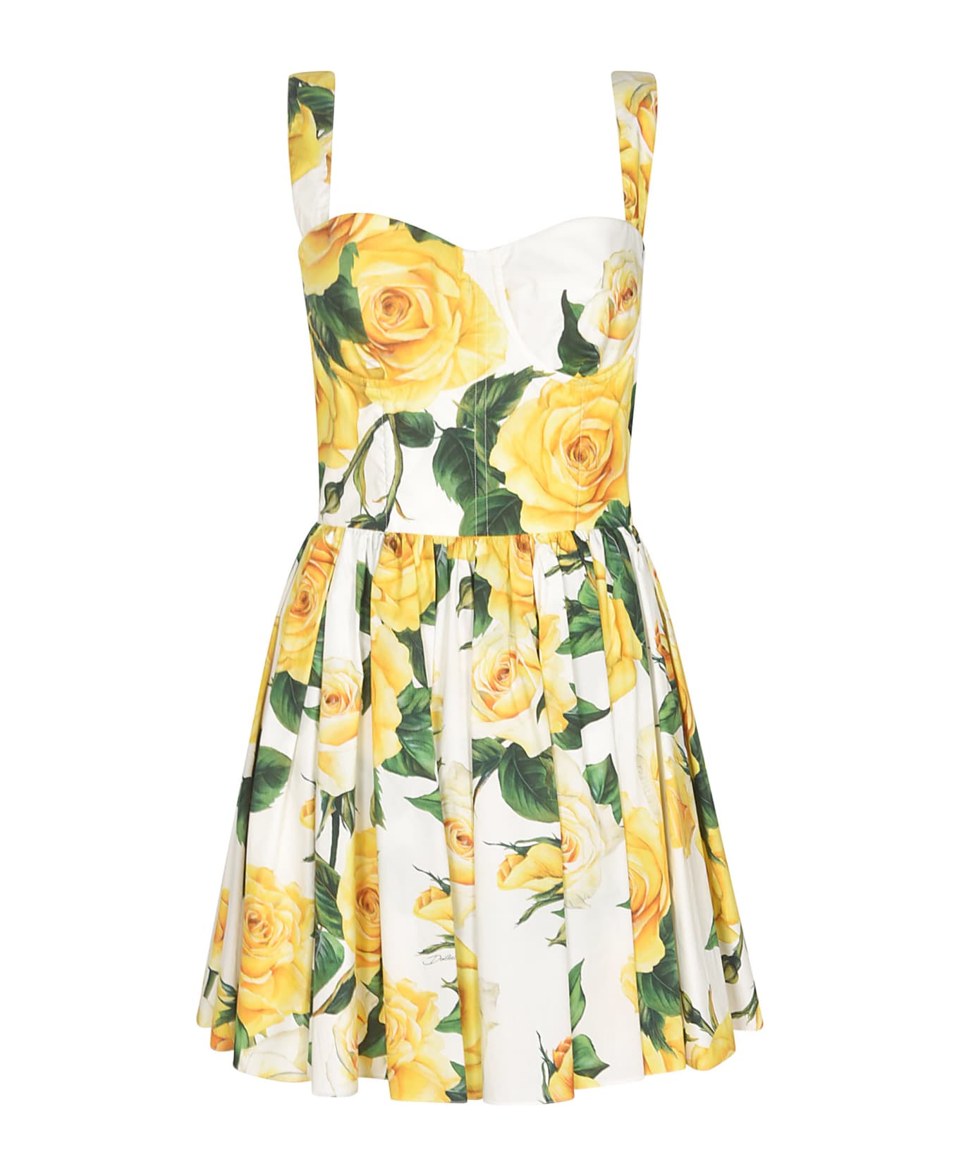 Dolce & Gabbana Floral Sleeveless Short Dress - Multicolor