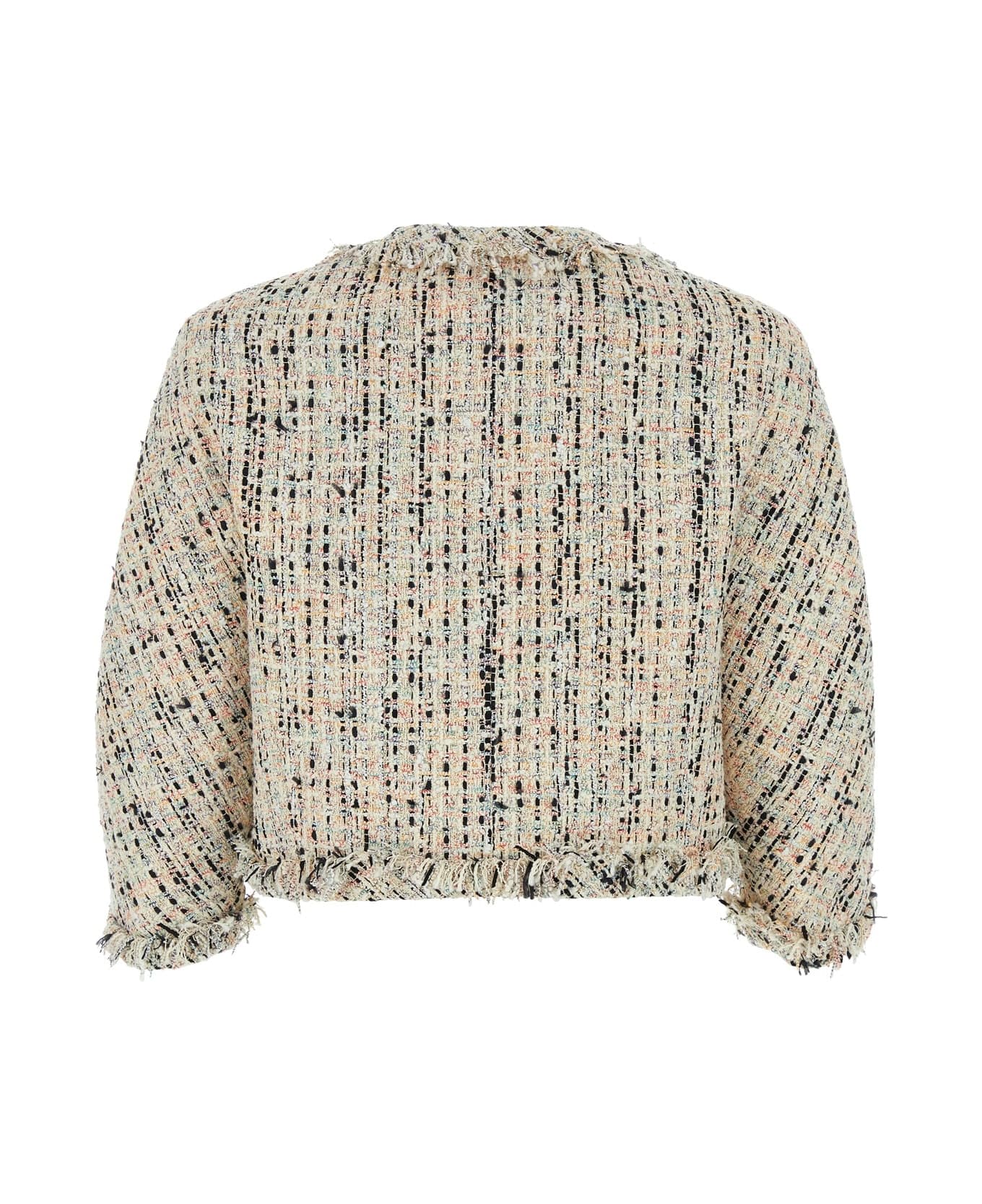 Alexander McQueen Multicolor Tweed Blazer - MULTICOLOUR