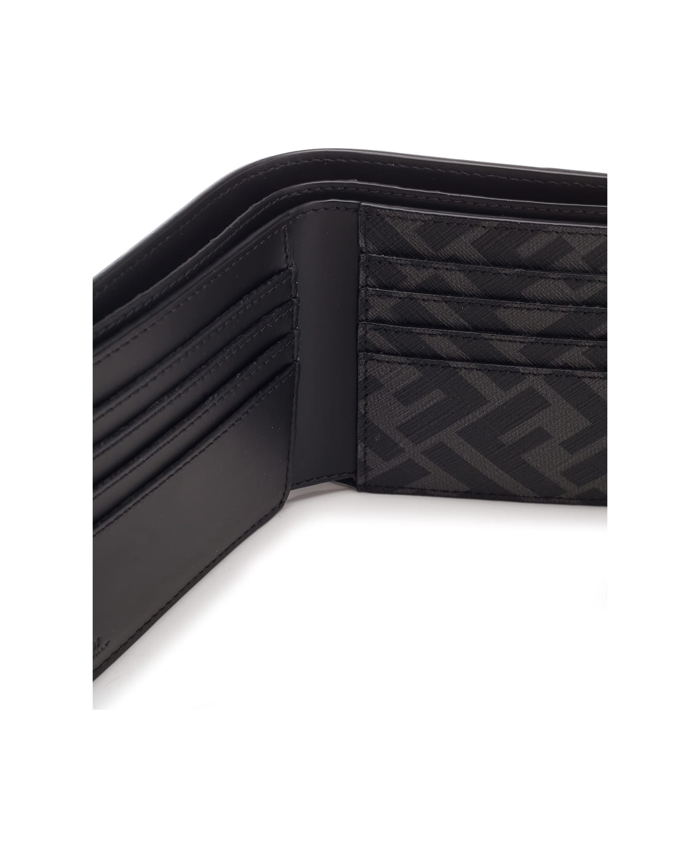 Fendi Ff Squared Bifold Wallet - Black